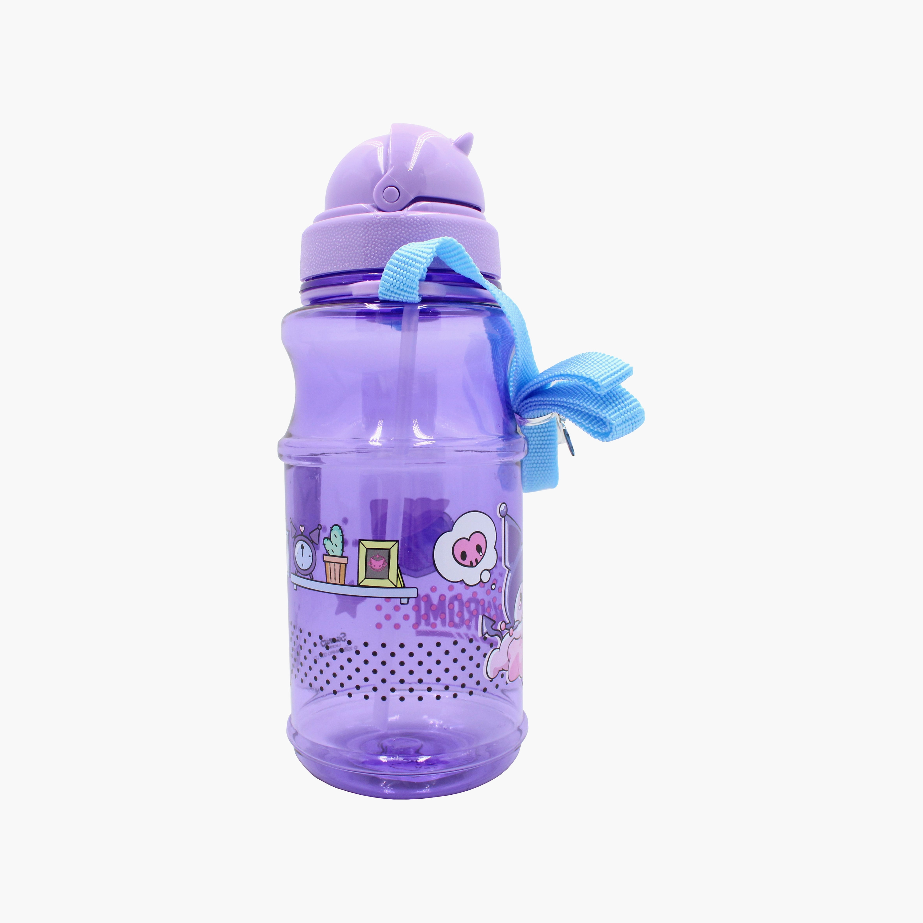 زجاجة مياه بولي بروبيلين كورومي مع فوهة شرب وغطاء مقاوم للتسريب - 500 مل-school-waterbottles-image-4