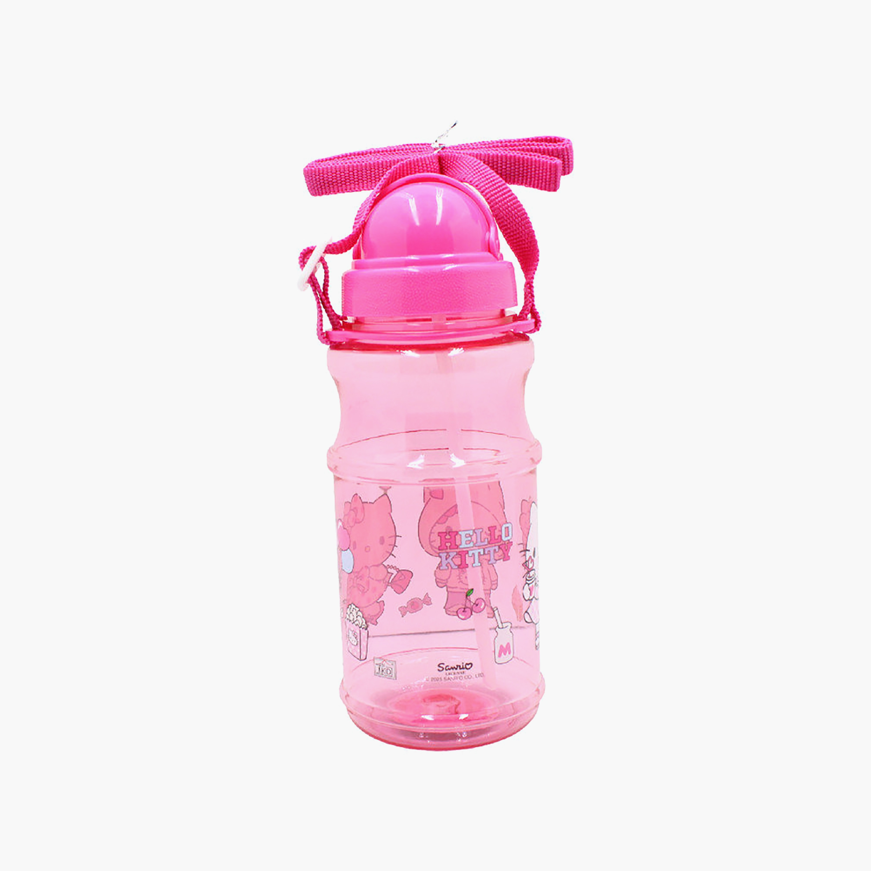 Zag Hello Kitty Polypropylene Water Bottle with Flip-Top Spout & Carry Strap - 500 ml-school-waterbottles-image-4