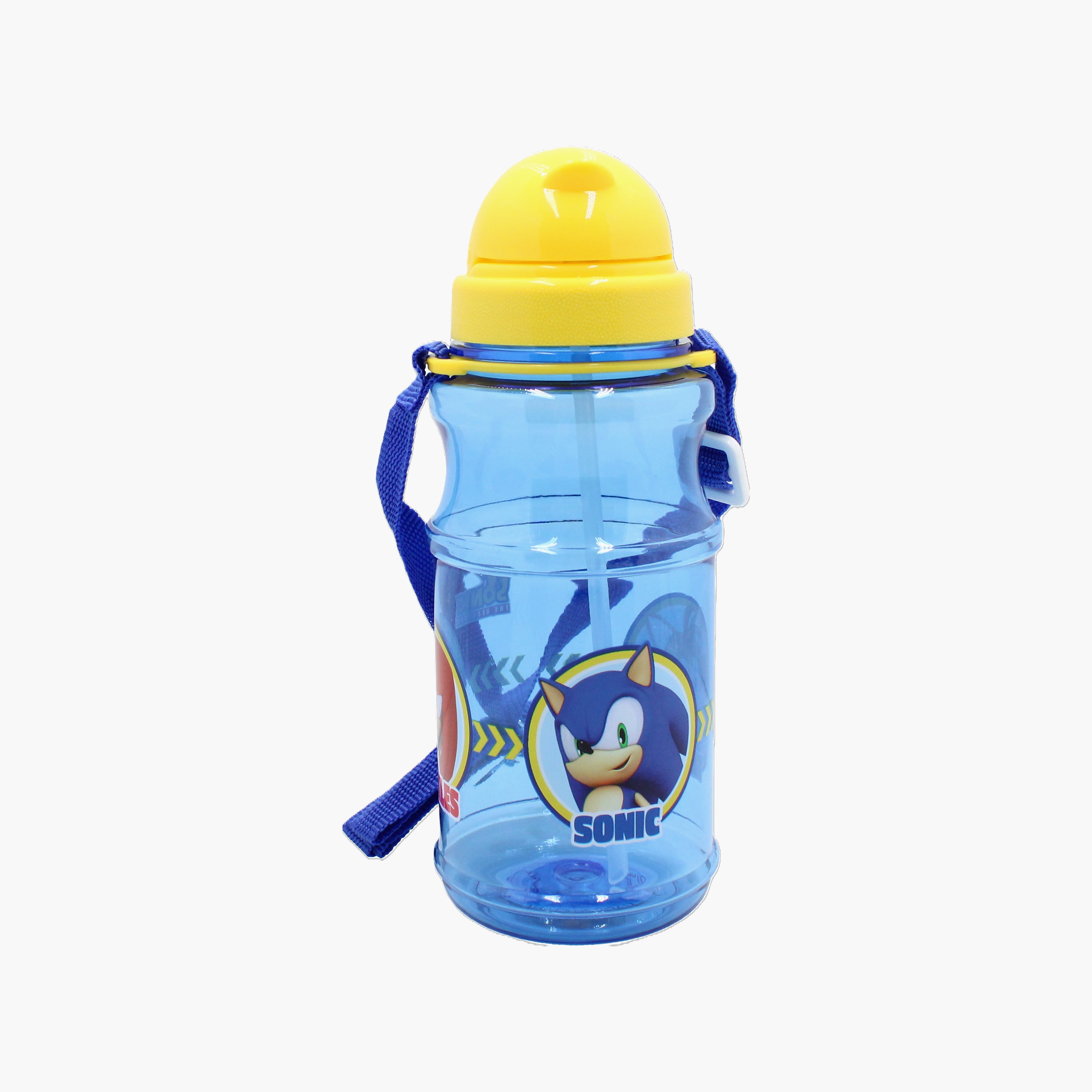 Sonic the Hedgehog Polypropylene Water Bottle with Flip-Top Spout & Carry Strap - 500 ml-school-waterbottles-image-1