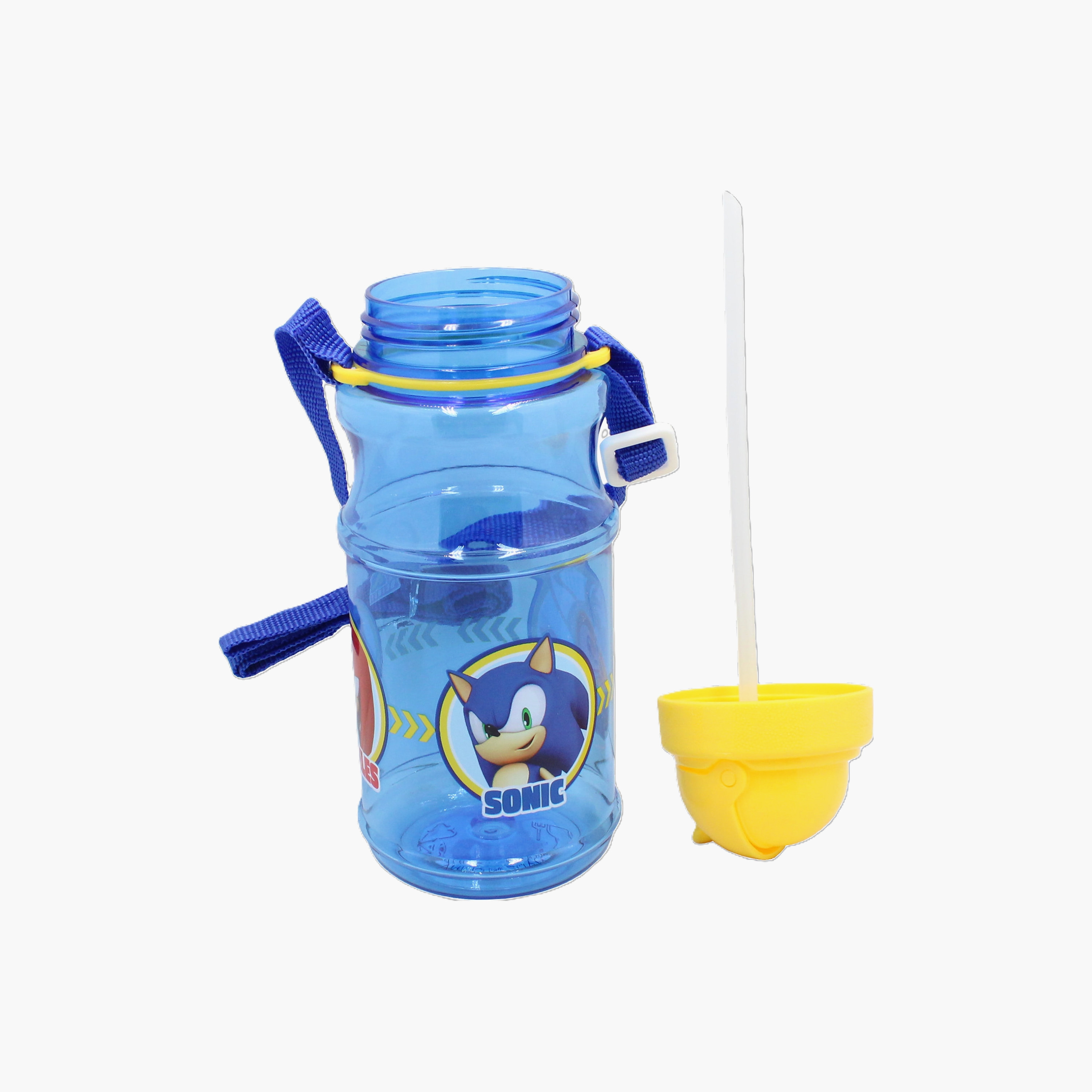 Sonic the Hedgehog Polypropylene Water Bottle with Flip-Top Spout & Carry Strap - 500 ml-school-waterbottles-image-2