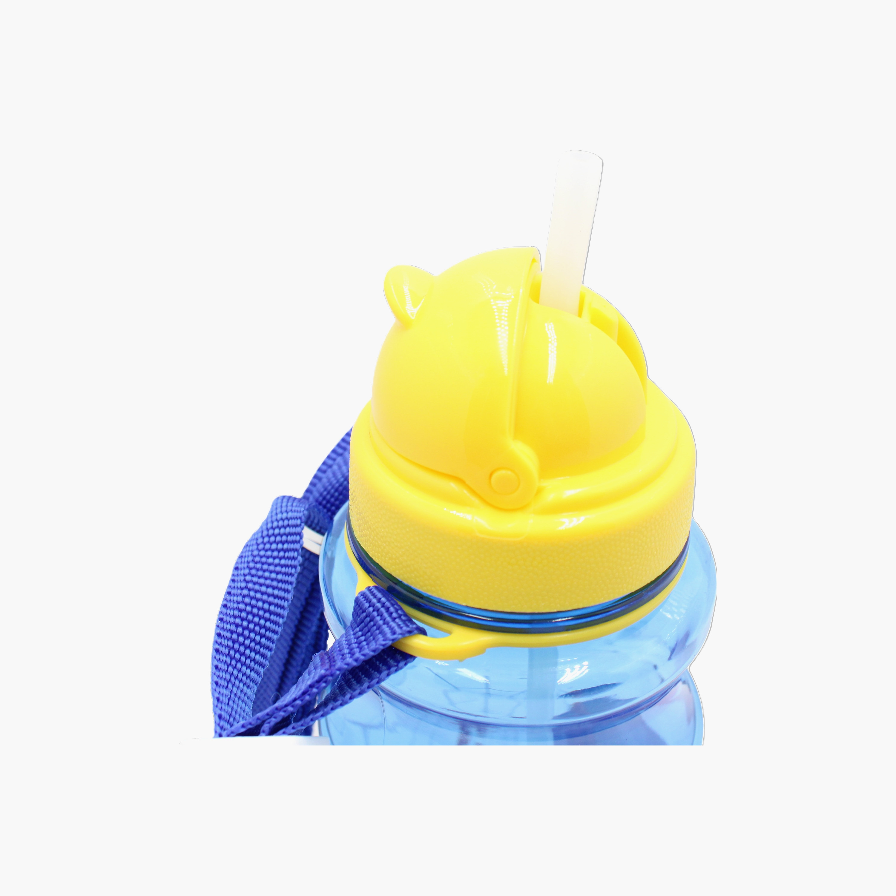 زجاجة مياه بولي بروبيلين سبايدرمان مع ماصة قابلة للطي وحزام حمل - 500 مل-school-waterbottles-image-6