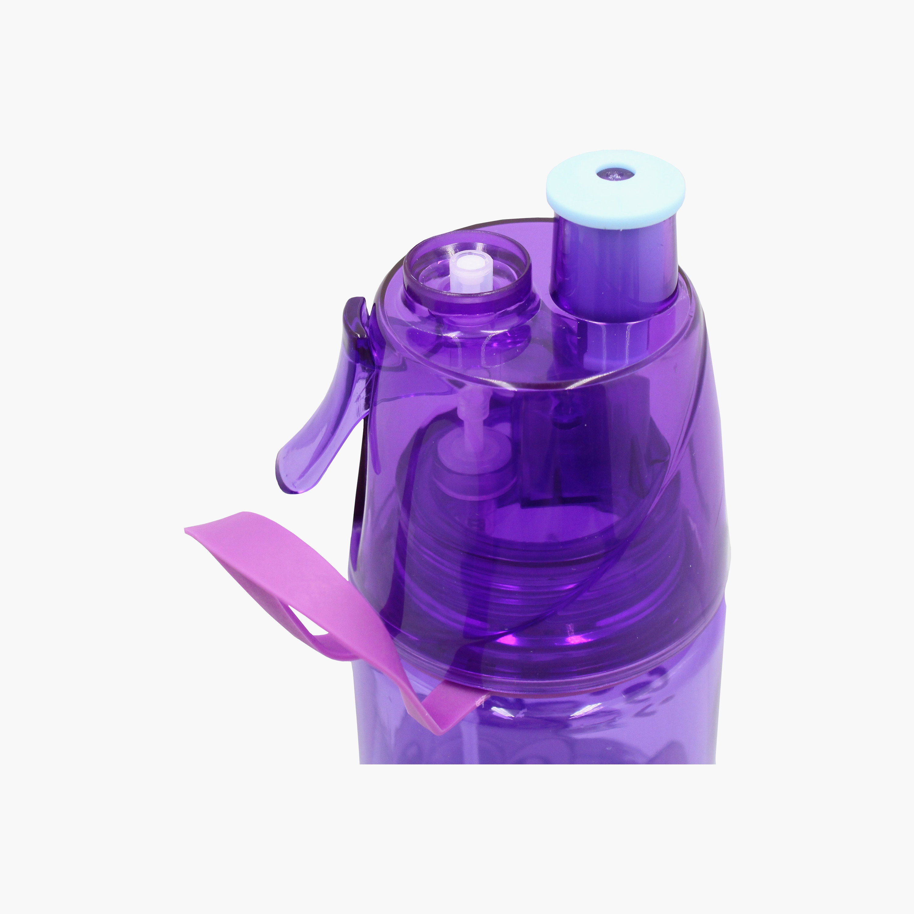 زجاجة ماء بولي بروبيلين بغطاء قابل للطي وحبل حمل برسمة ستيتش من ديزني - 600 مل-school-waterbottles-image-6