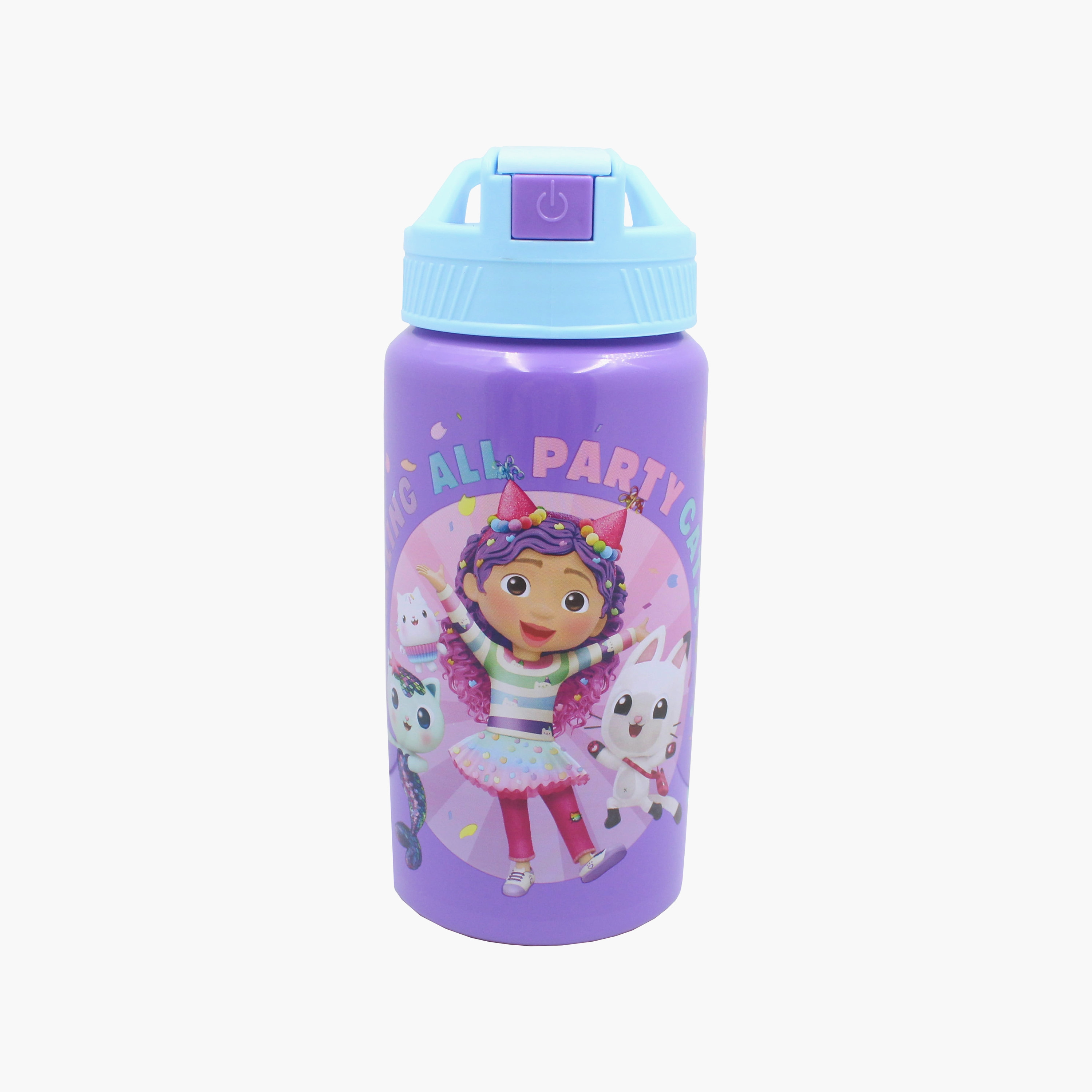 Universal Gabby's Dollhouse Aluminium Water Bottle with Flip-Top Spout & Screw Cap - 500 ml-school-waterbottles-image-1