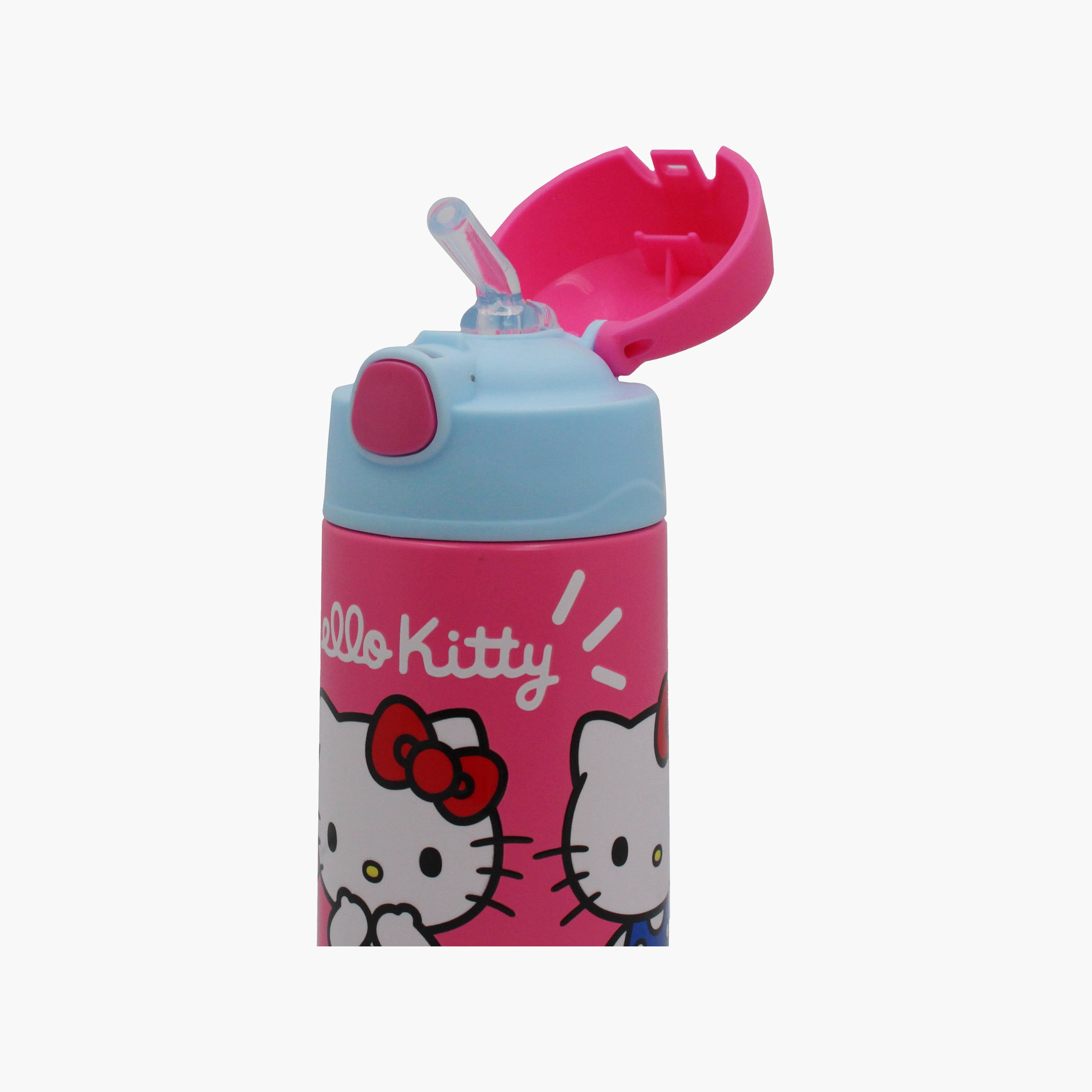 Sanrio Hello Kitty Stainless Steel Water Bottle with Flip-Top Spout & BPA Free - 350 ml-school-waterbottles-image-3