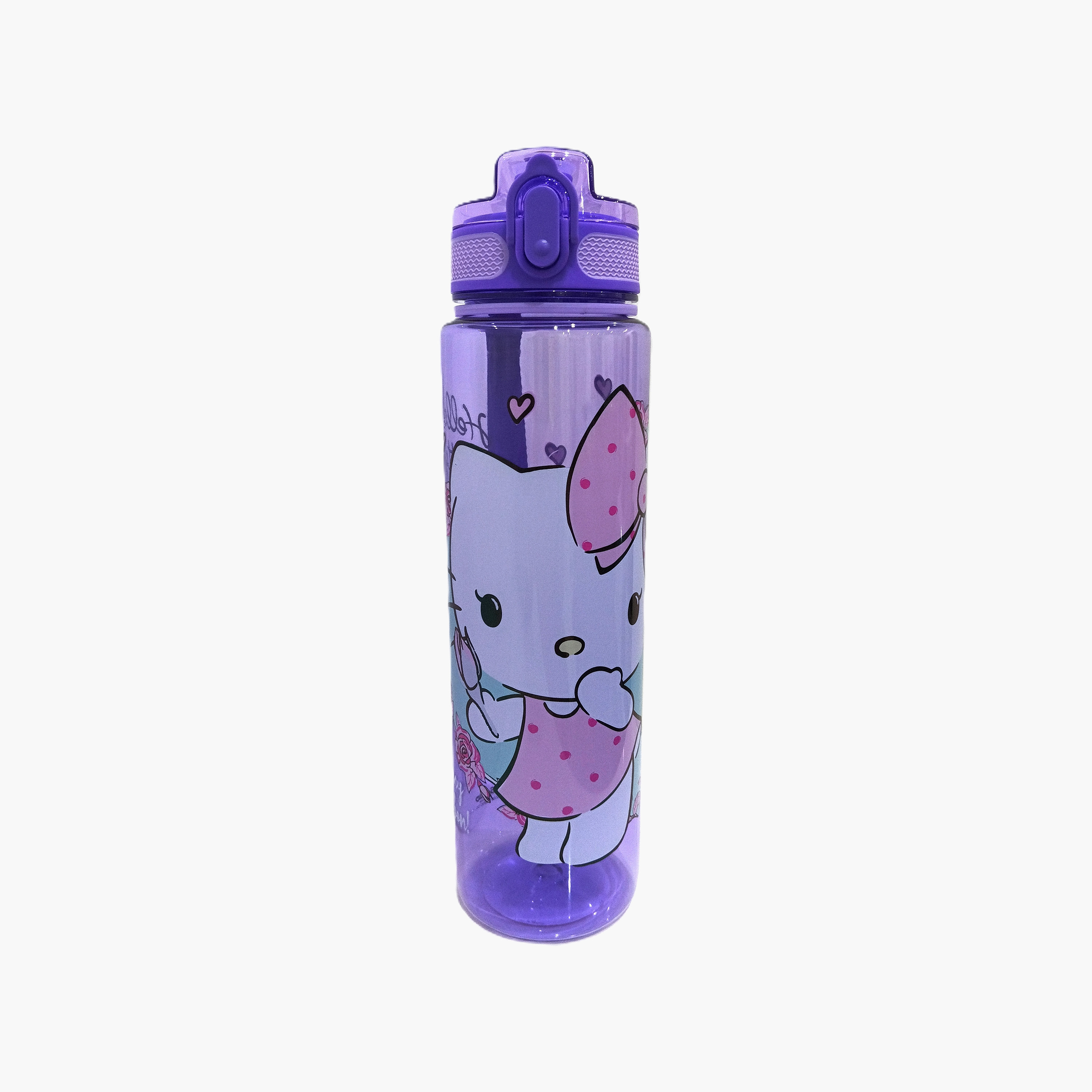 Sanrio Hello Kitty Polypropylene Water Bottle with Chug Spout & Carry Strap - 1 L-school-waterbottles-image-1