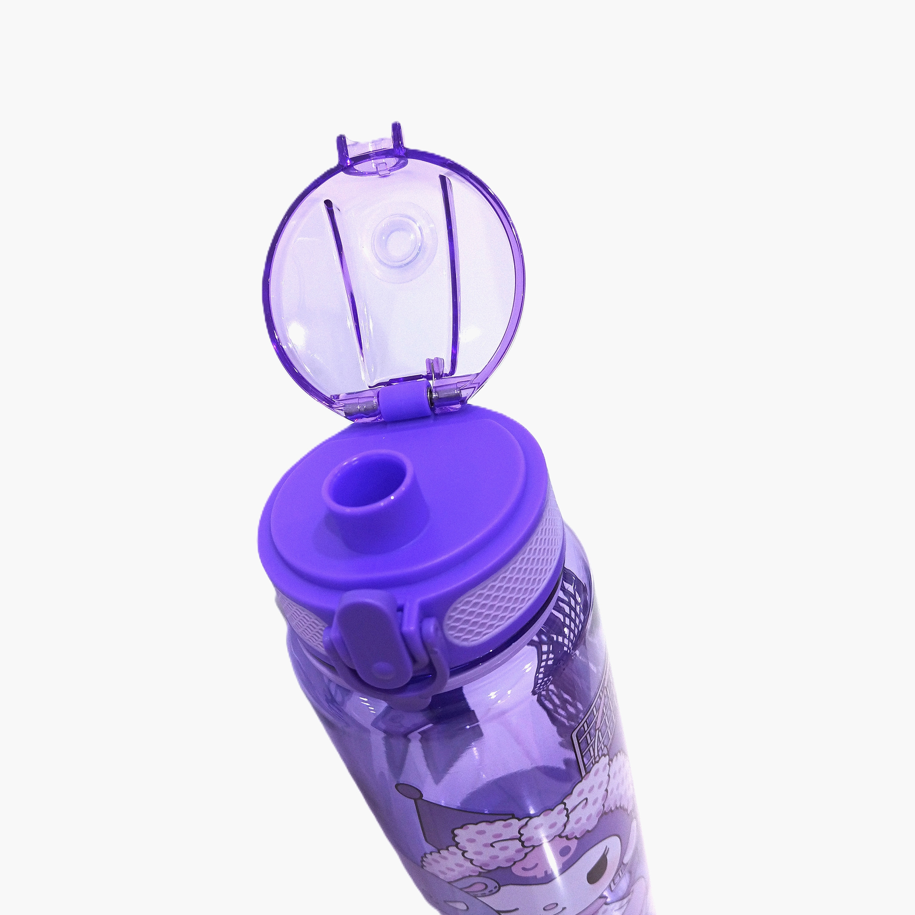 Sanrio Kuromi Polypropylene Water Bottle with Chug Spout & Carry Strap - 1 L-school-waterbottles-image-5