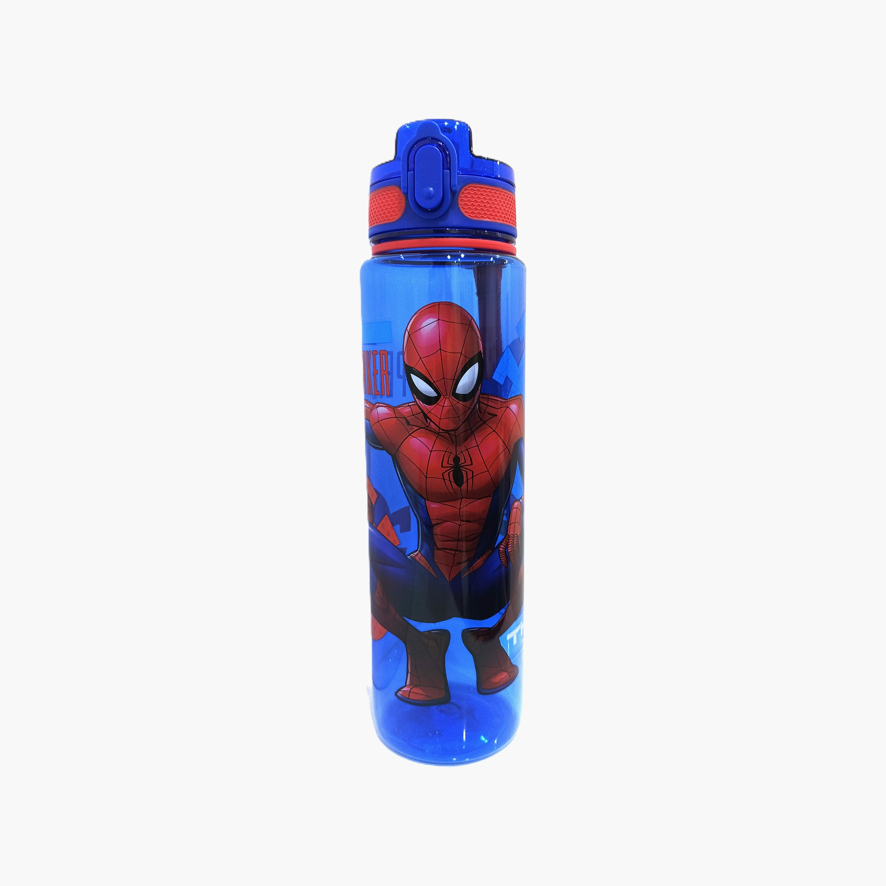 Marvel Spiderman Polypropylene Water Bottle with Chug Spout & Carry Strap - 1 L-school-waterbottles-image-1