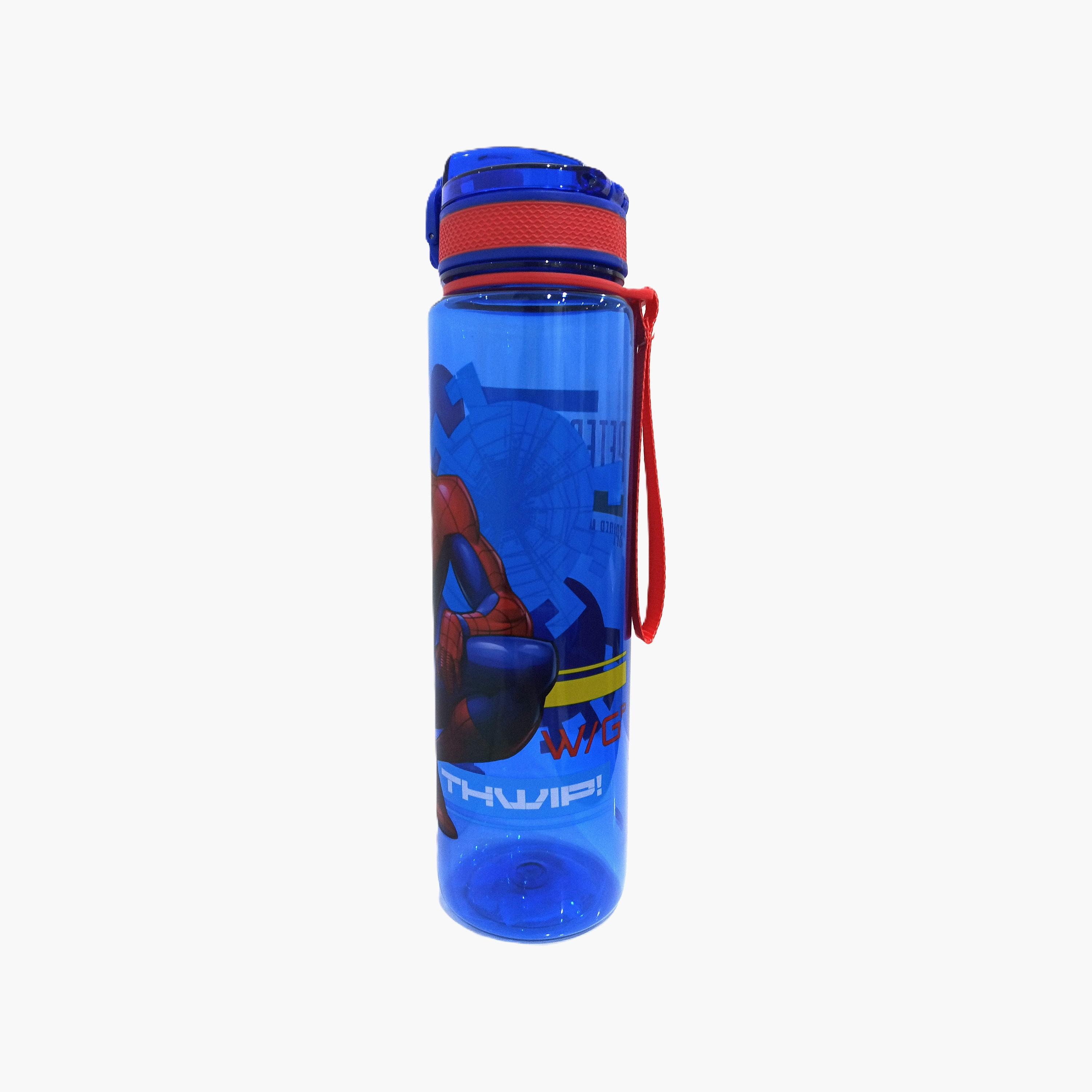 Marvel Spiderman Polypropylene Water Bottle with Chug Spout & Carry Strap - 1 L-school-waterbottles-image-2