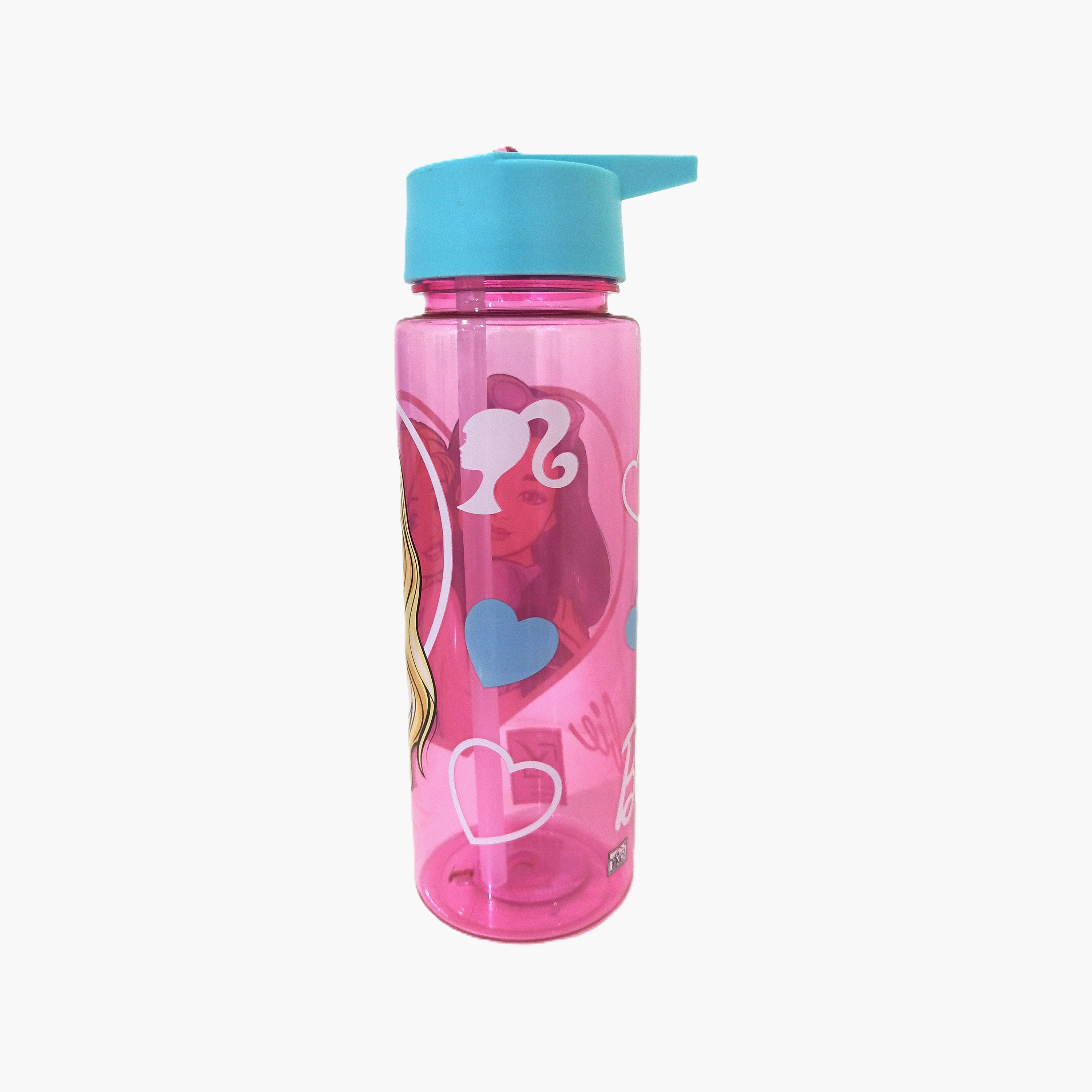 زجاجة ماء بولي بروبيلين بغطاء قابل للطي ومقبض حمل برسمة باربي - 650 مل-school-waterbottles-image-2