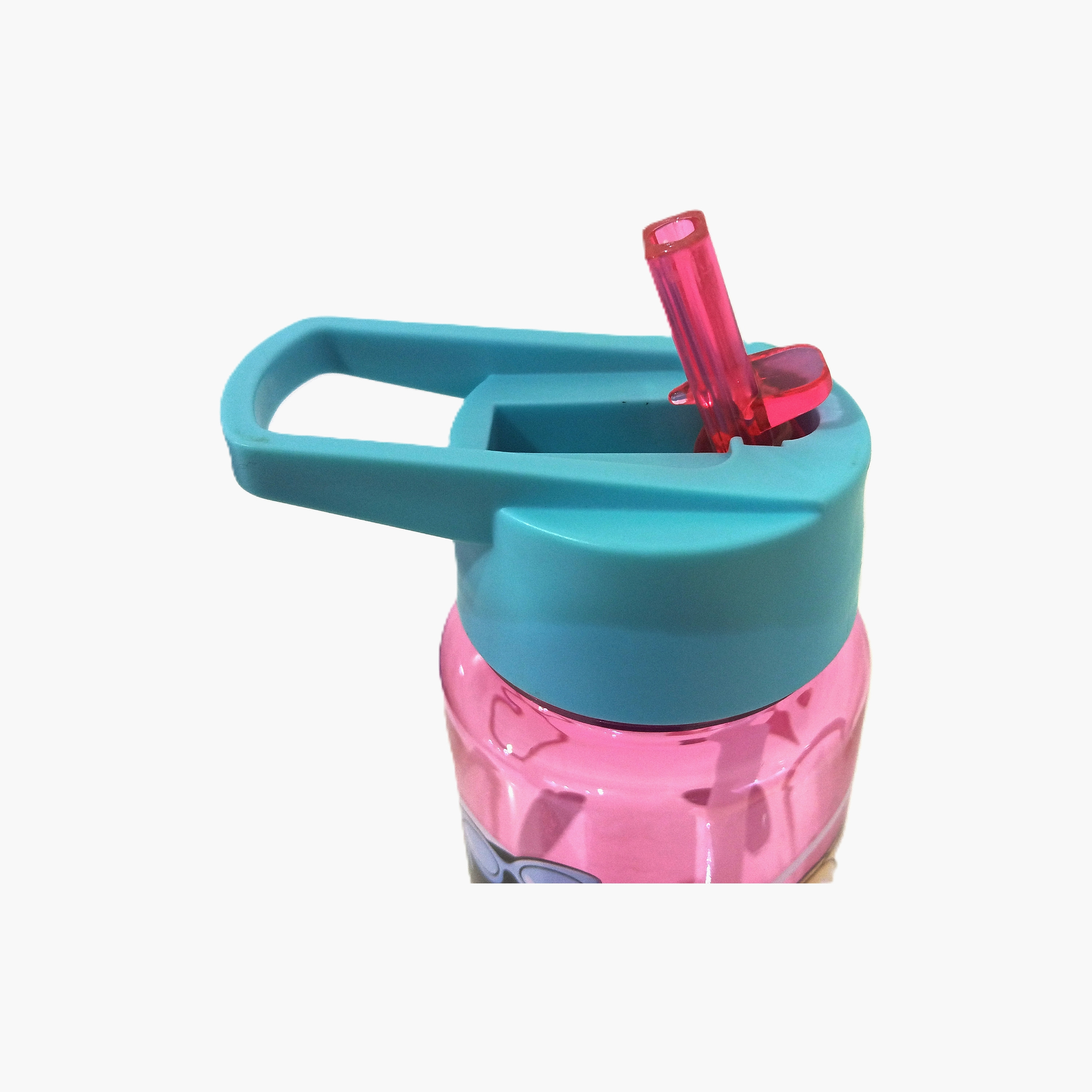 زجاجة ماء بولي بروبيلين بغطاء قابل للطي ومقبض حمل برسمة باربي - 650 مل-school-waterbottles-image-5