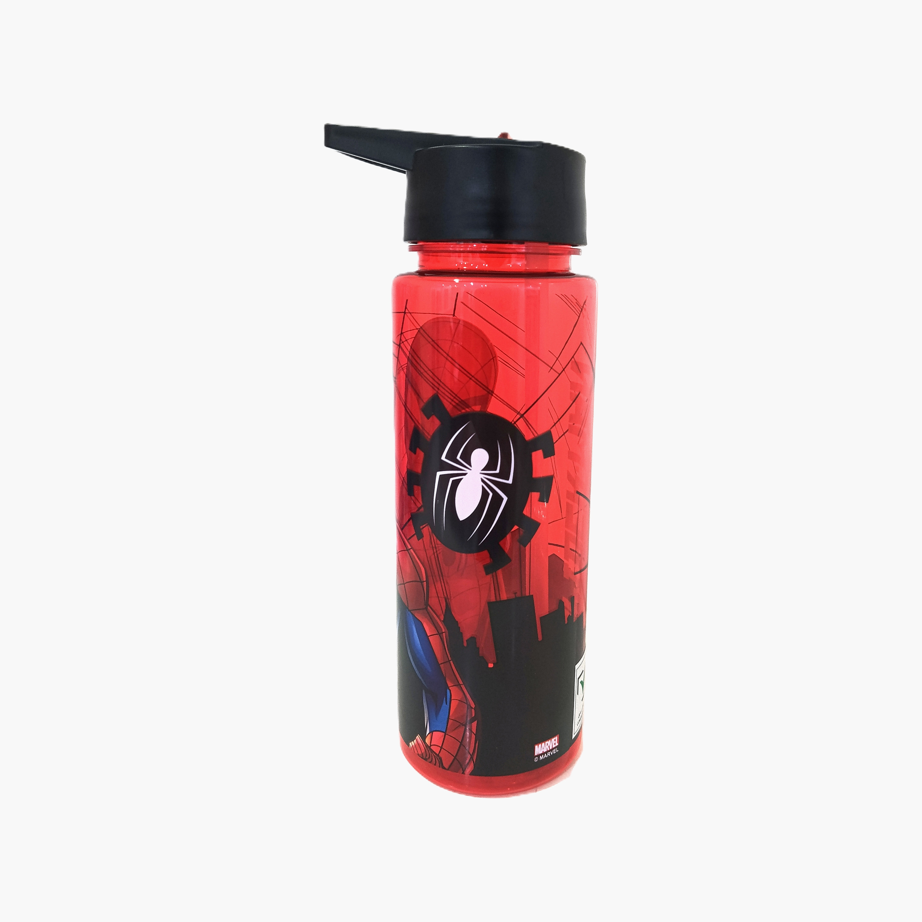 Spiderman Polypropylene Water Bottle with Flip-Top Lid & Carry Handle - 650 ml-school-waterbottles-image-1
