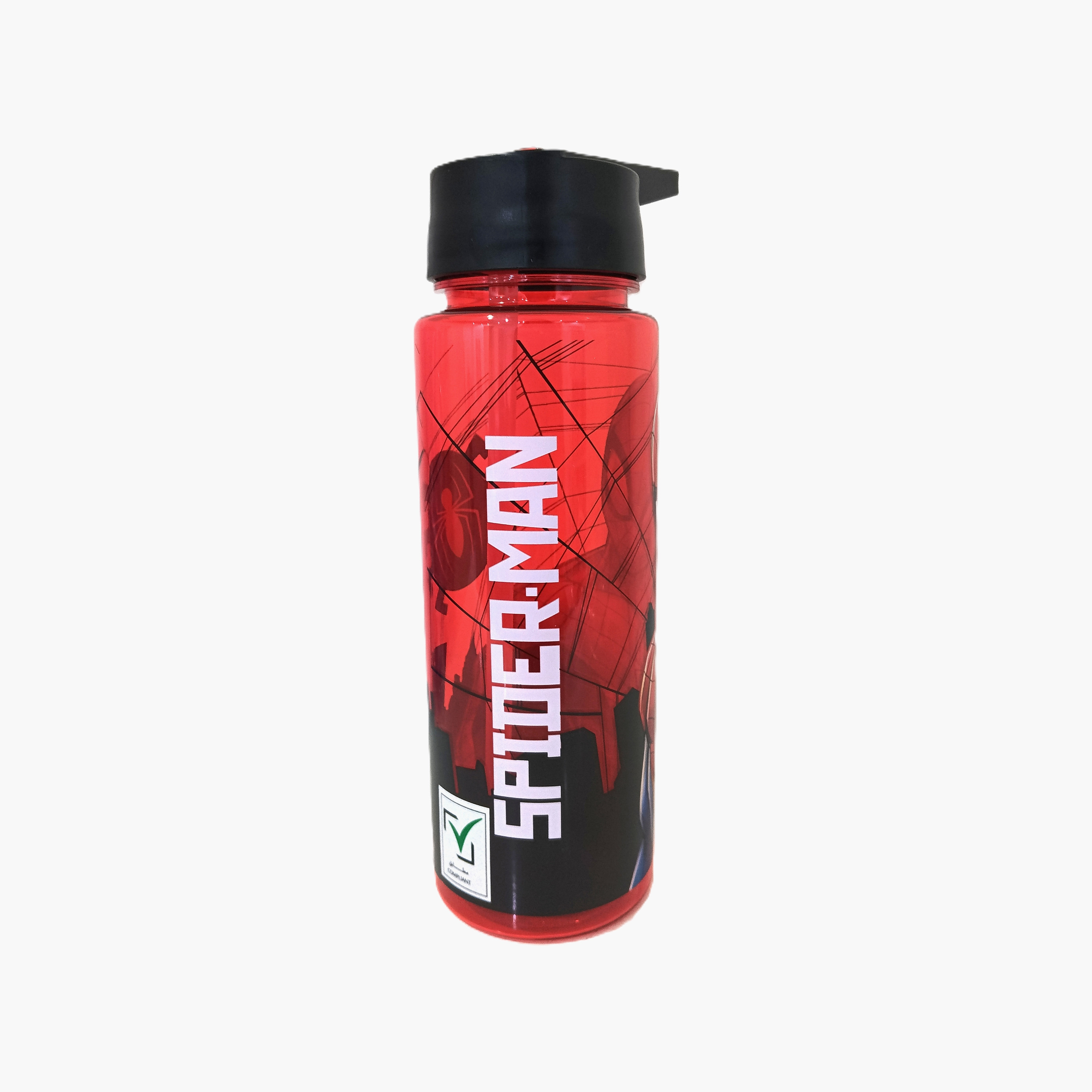 Spiderman Polypropylene Water Bottle with Flip-Top Lid & Carry Handle - 650 ml-school-waterbottles-image-2