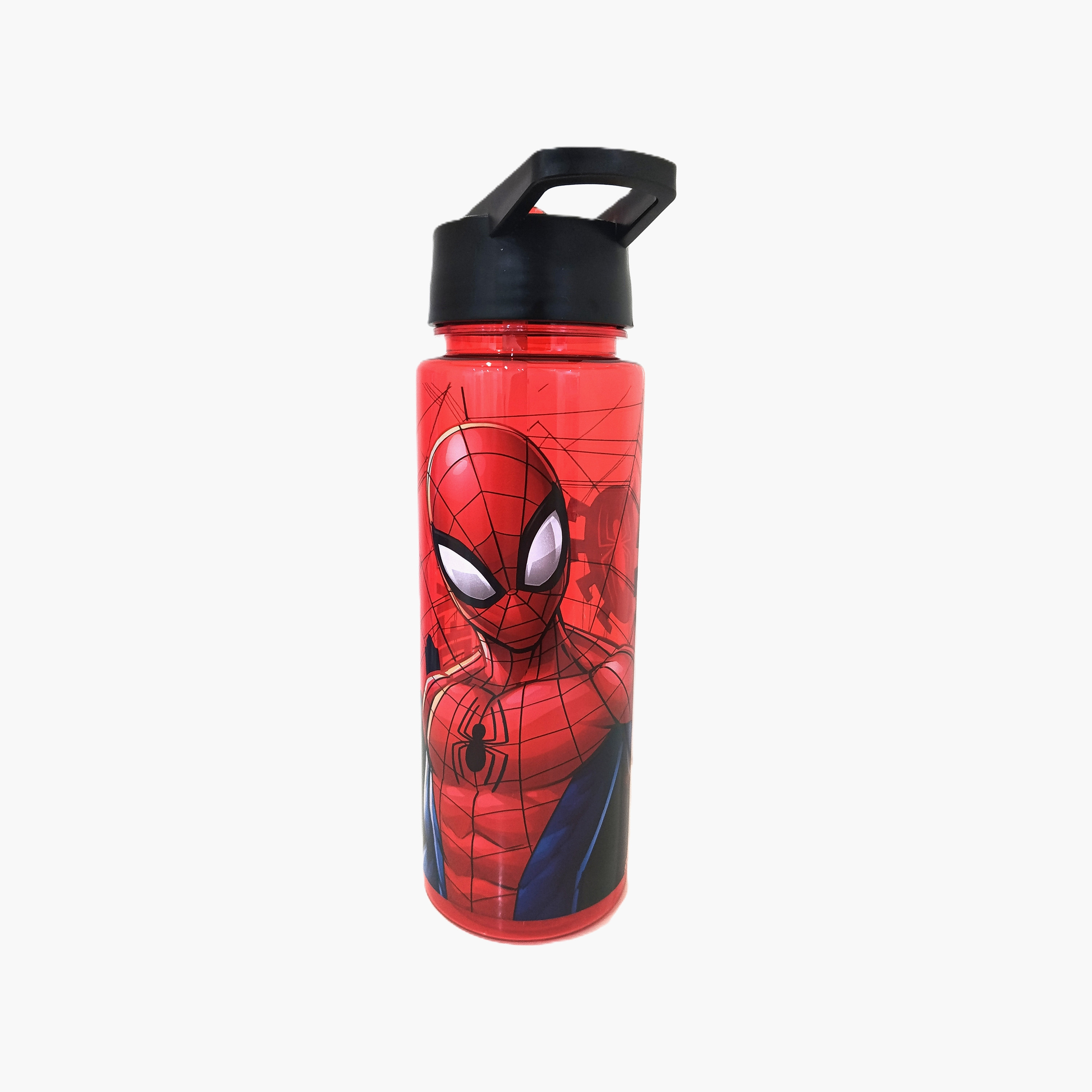 Spiderman Polypropylene Water Bottle with Flip-Top Lid & Carry Handle - 650 ml-school-waterbottles-image-3