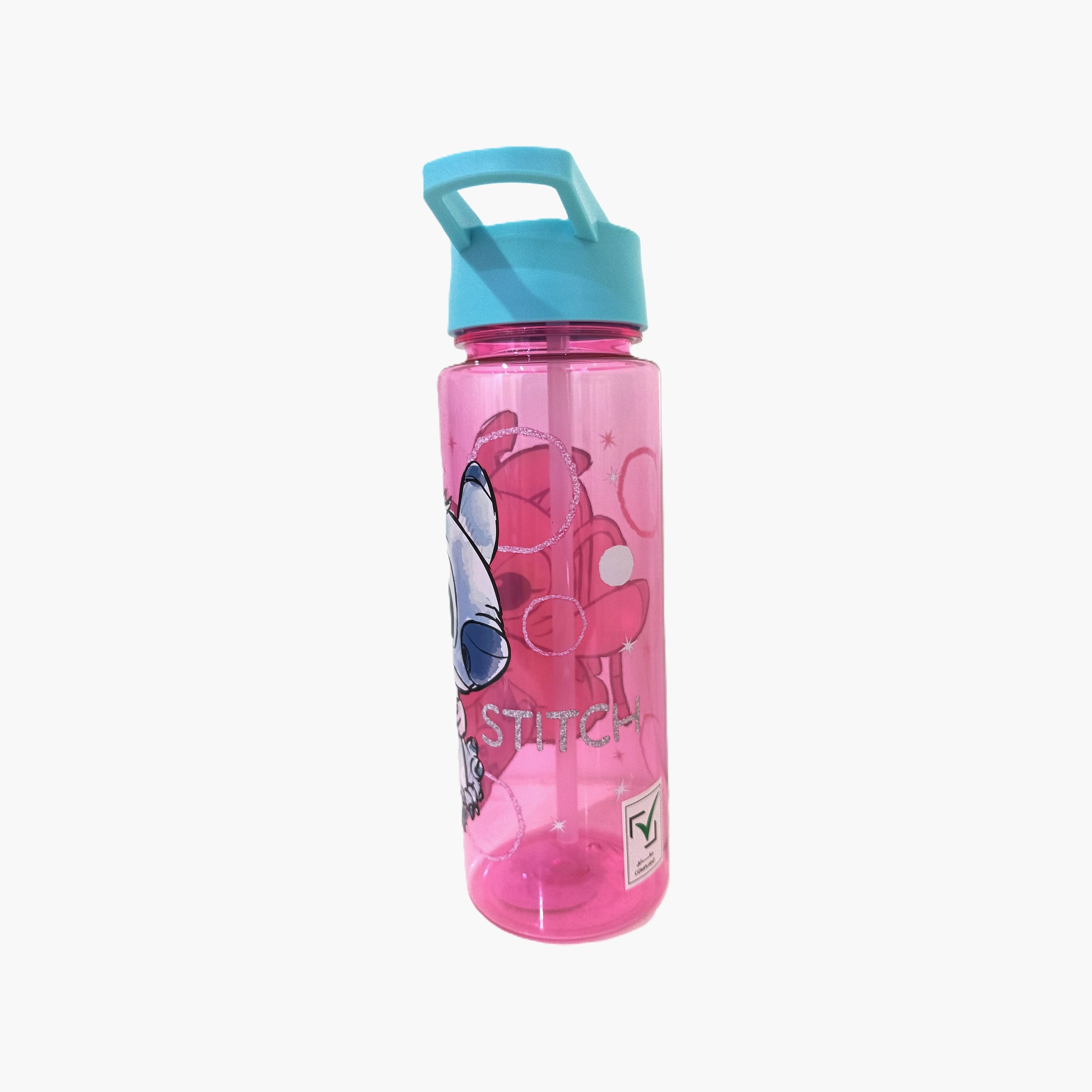 زجاجة ماء بولي بروبيلين بغطاء قابل للطي ومقبض حمل برسمة ليلو وستيتش - 650 مل-school-waterbottles-image-2