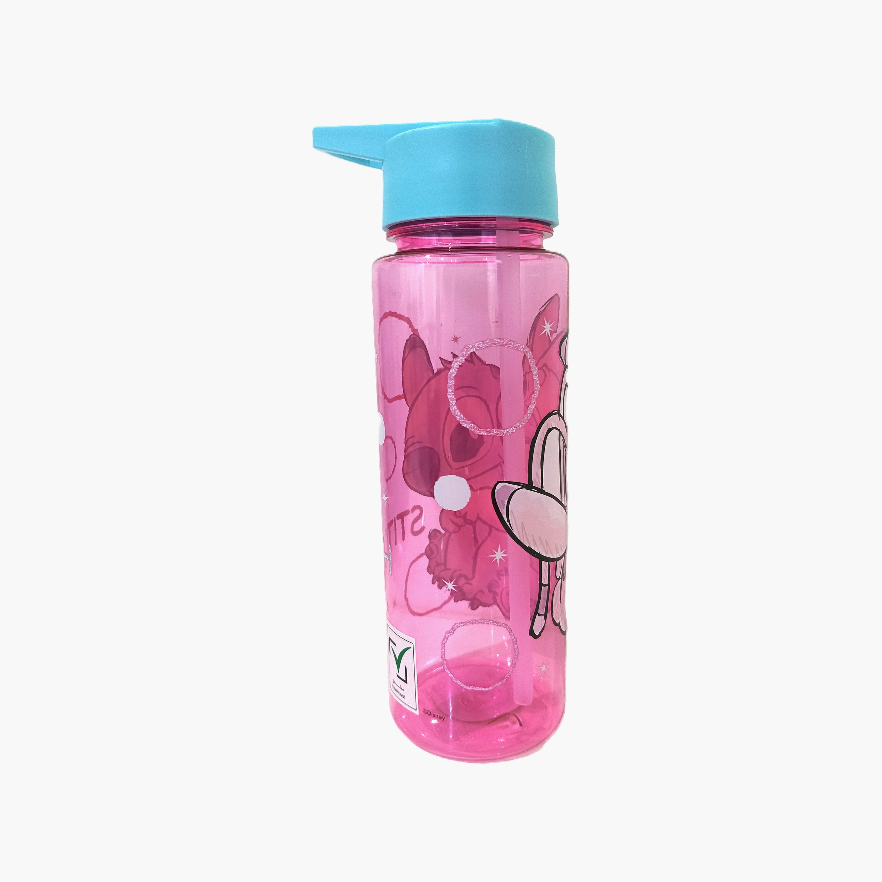زجاجة ماء بولي بروبيلين بغطاء قابل للطي ومقبض حمل برسمة ليلو وستيتش - 650 مل-school-waterbottles-image-3