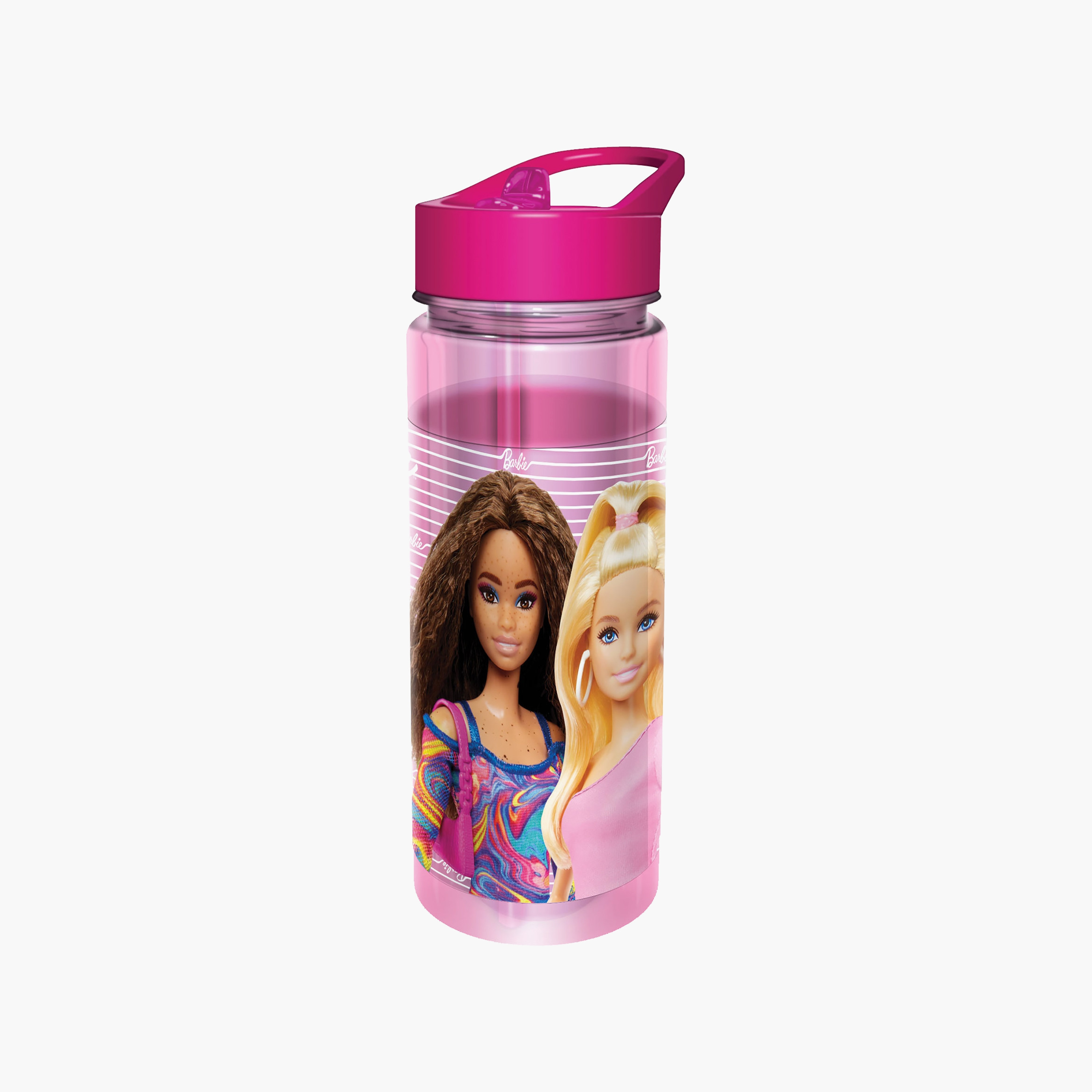 Barbie Polypropylene Water Bottle with Screw-On Lid & Carry Handle - 650 ml-school-waterbottles-image-1
