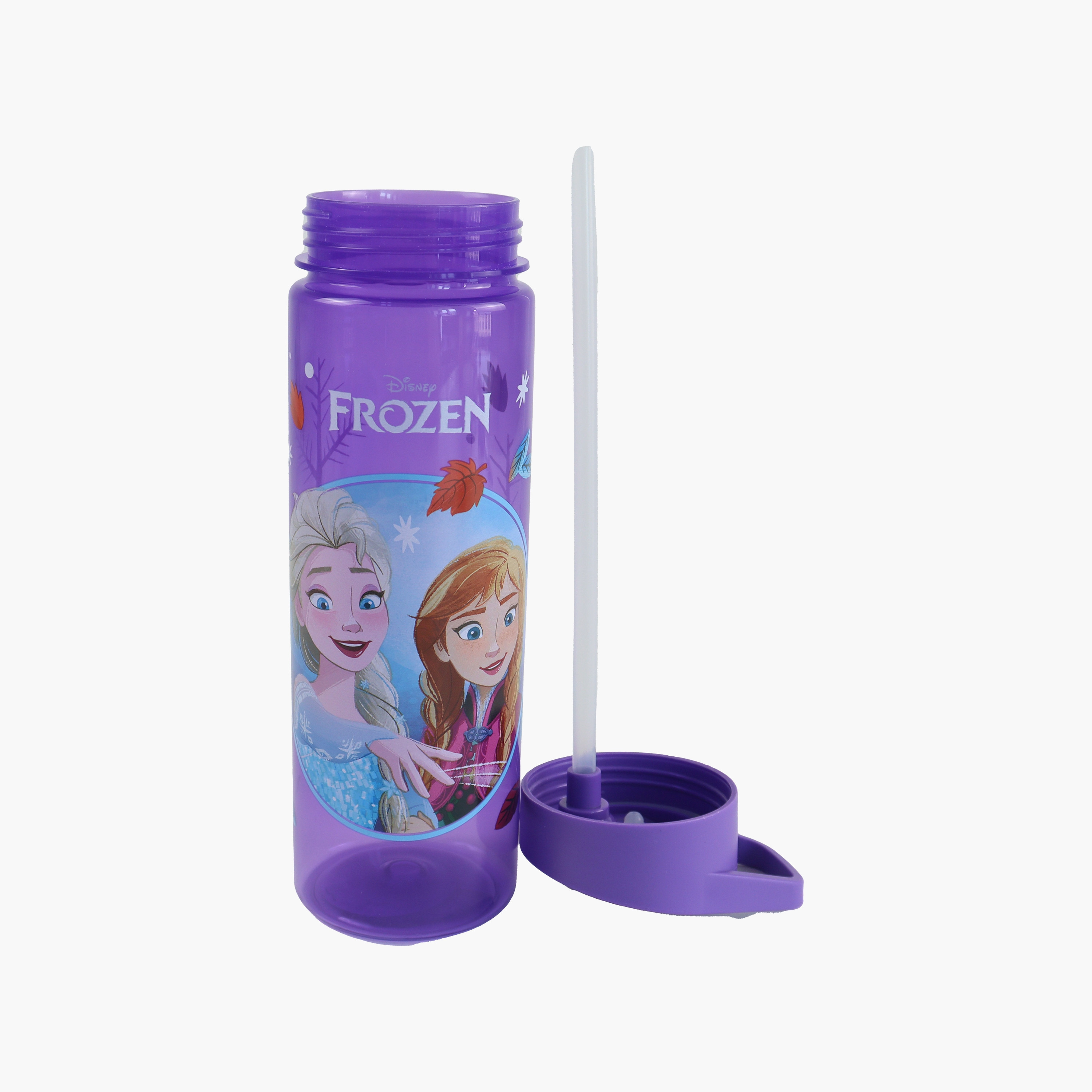 Frozen Elsa and Anna Polypropylene Water Bottle with Flip-Top Spout & Carry Handle - 620 ml-school-waterbottles-image-2