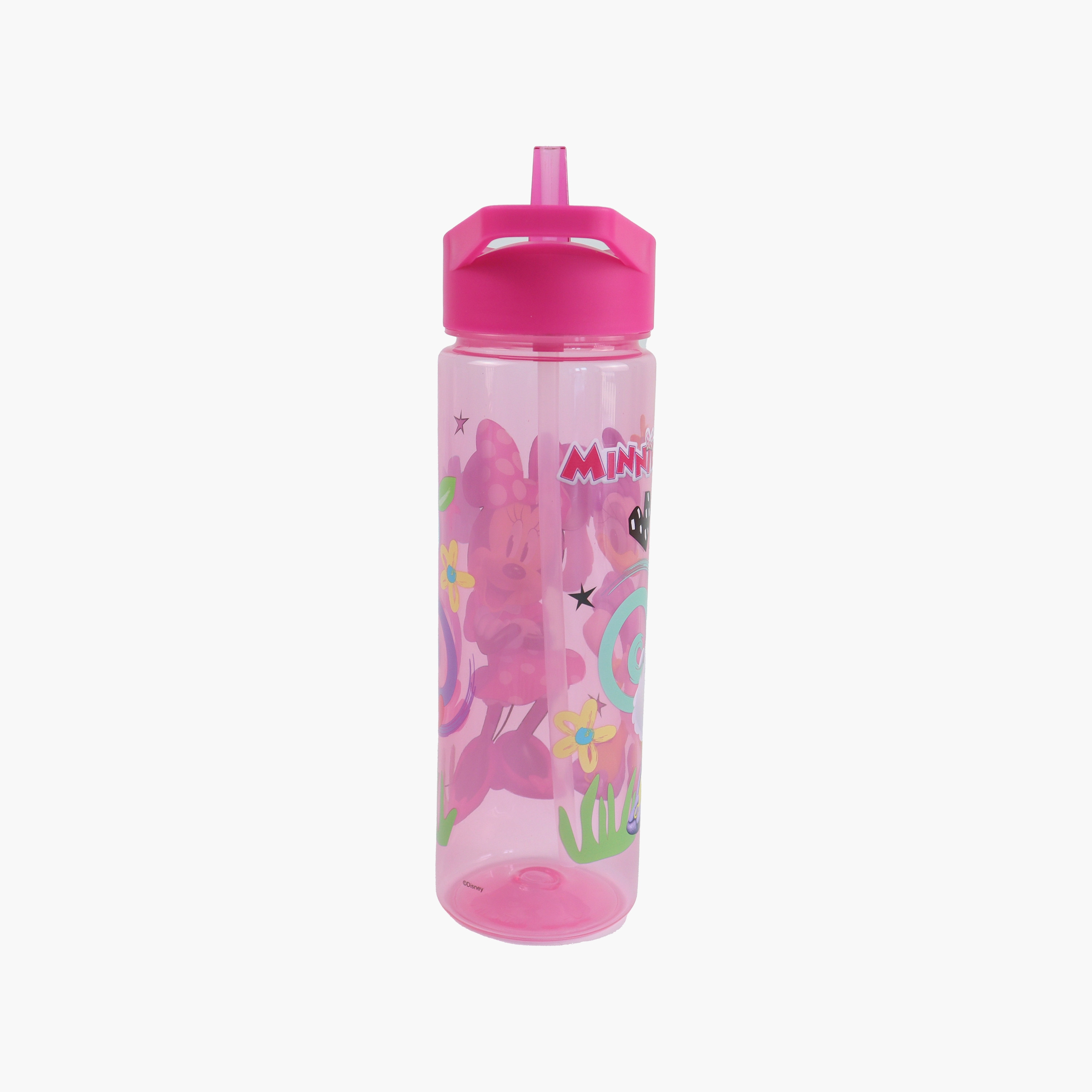 زجاجة مياه بولي بروبيلين ميني ماوس مع ماصة قابلة للطي ومقبض حمل - 620 مل-school-waterbottles-image-5