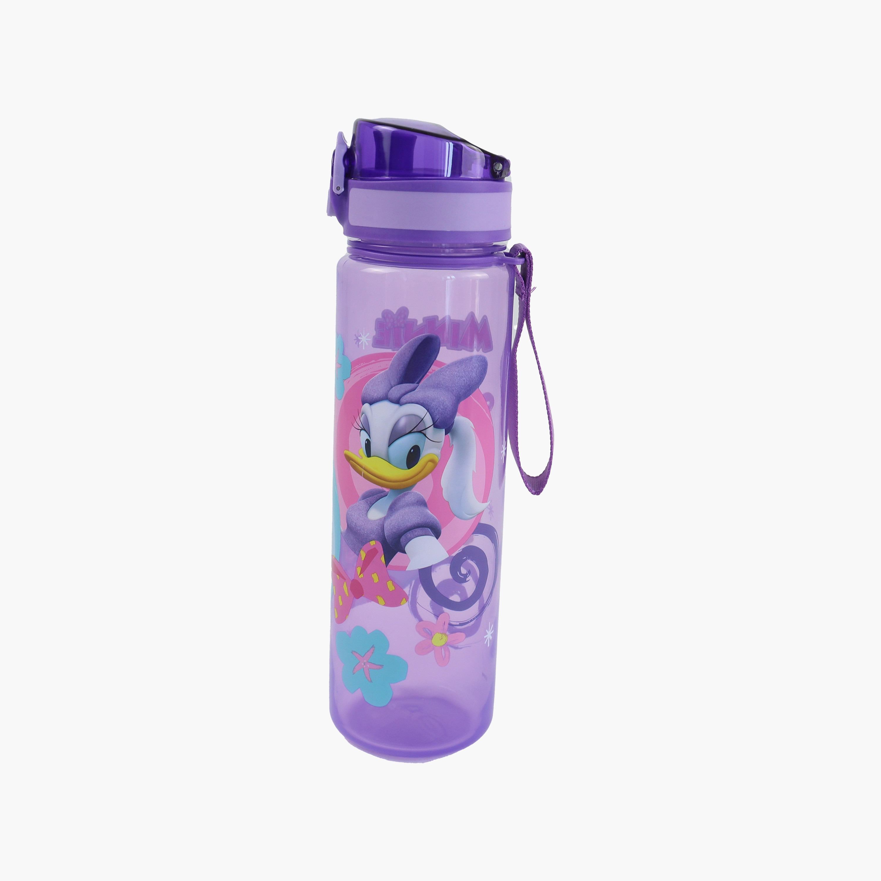 Minnie Mouse Polypropylene Water Bottle with Flip-Top Spout & Carry Strap - 600 ml-school-waterbottles-image-2