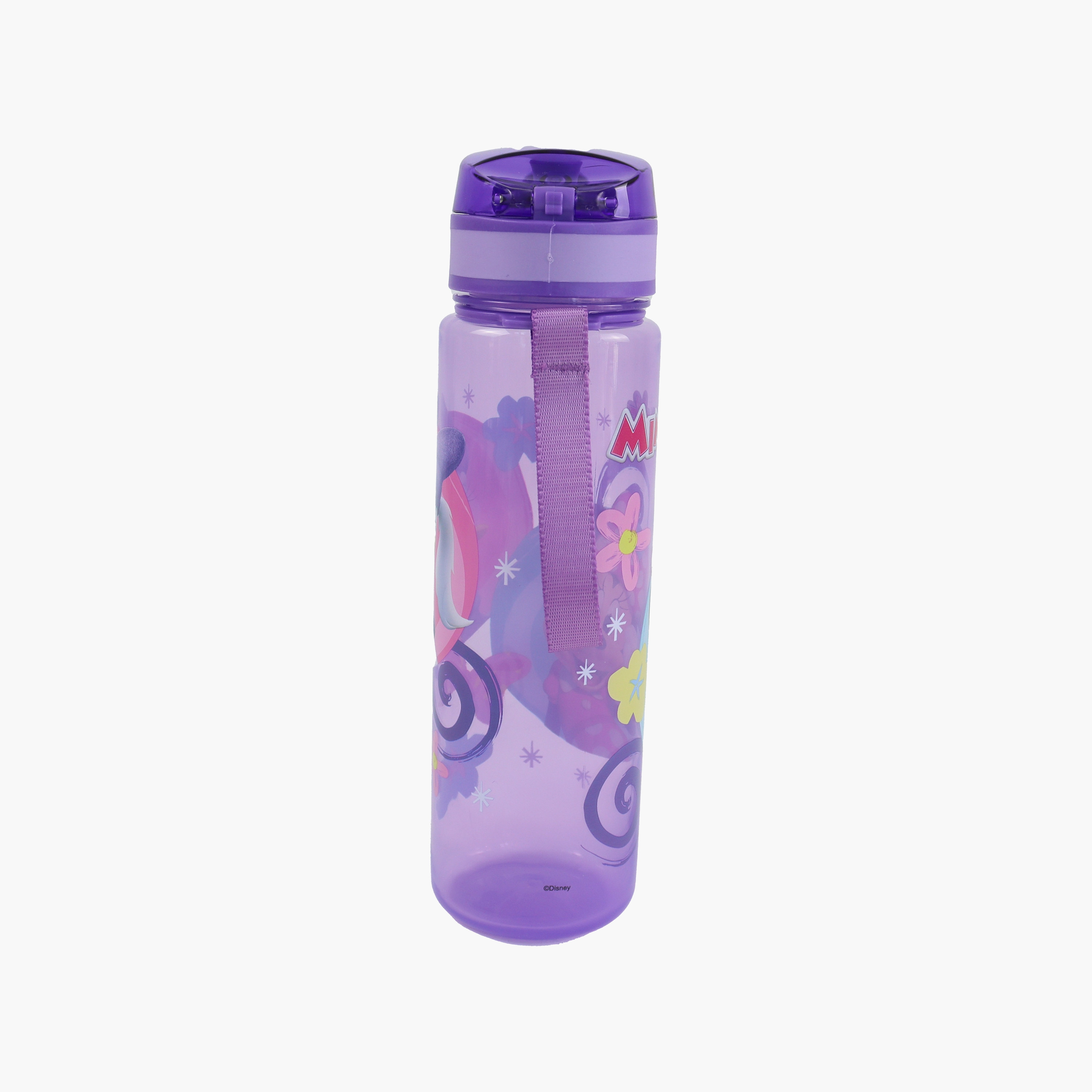Minnie Mouse Polypropylene Water Bottle with Flip-Top Spout & Carry Strap - 600 ml-school-waterbottles-image-3