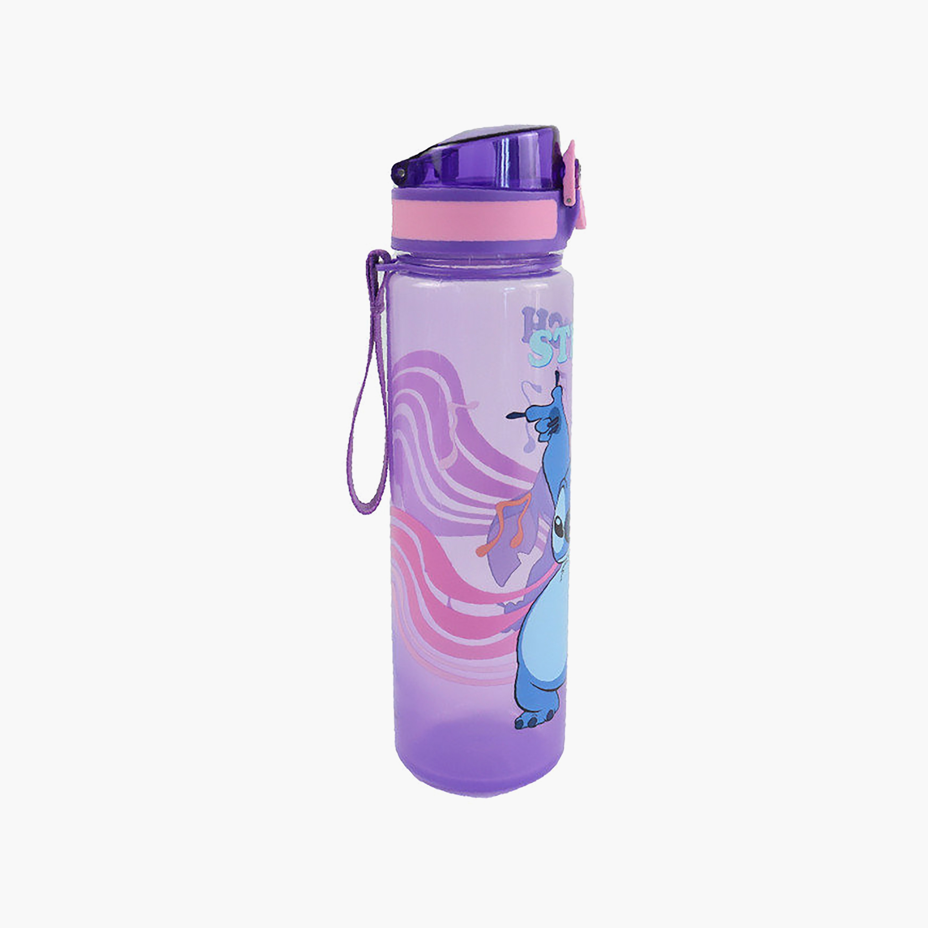 Stitch Polypropylene Water Bottle with Flip-Up Spout & Carry Handle - 600 ml-school-waterbottles-image-1