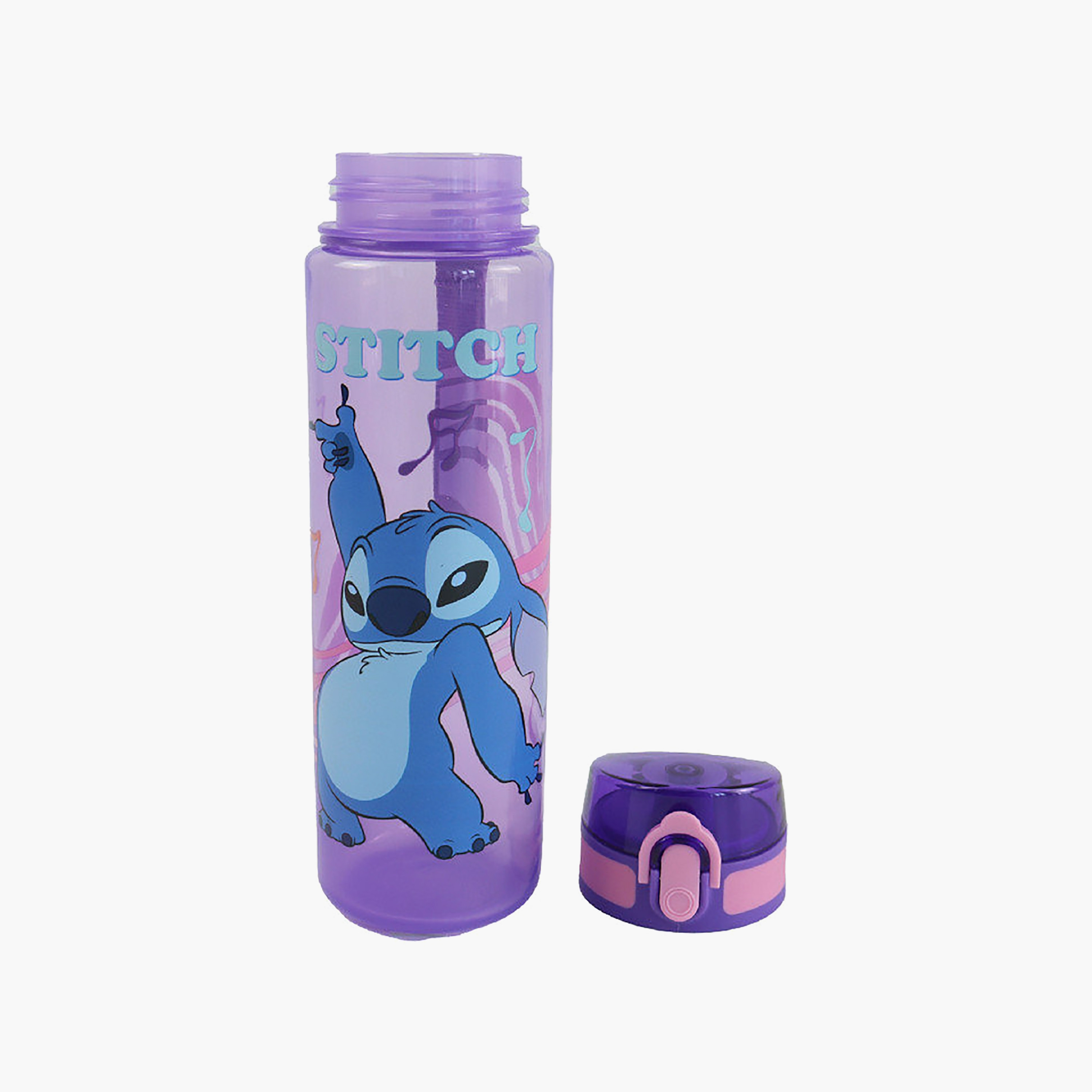 Stitch Polypropylene Water Bottle with Flip-Up Spout & Carry Handle - 600 ml-school-waterbottles-image-2