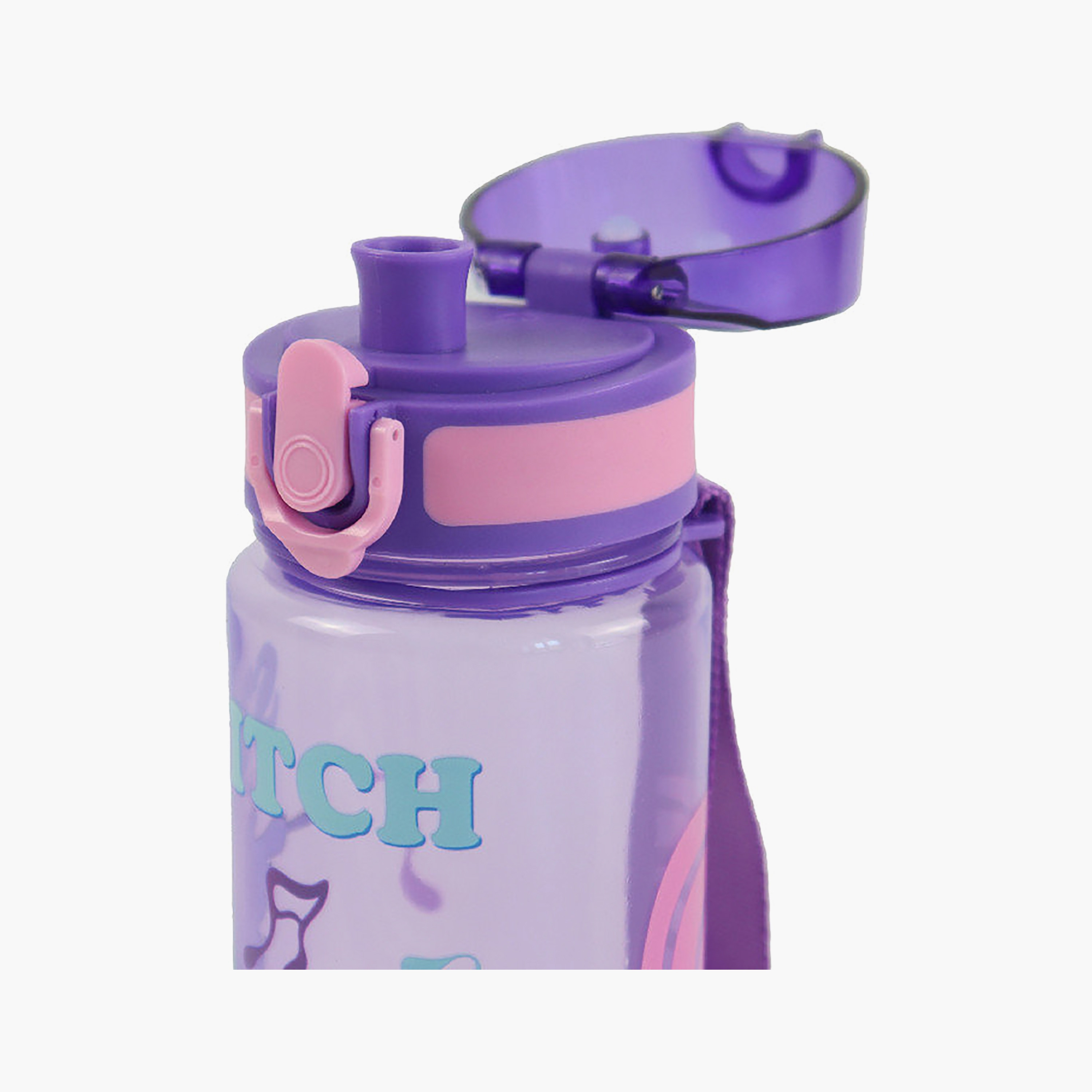 Stitch Polypropylene Water Bottle with Flip-Up Spout & Carry Handle - 600 ml-school-waterbottles-image-3