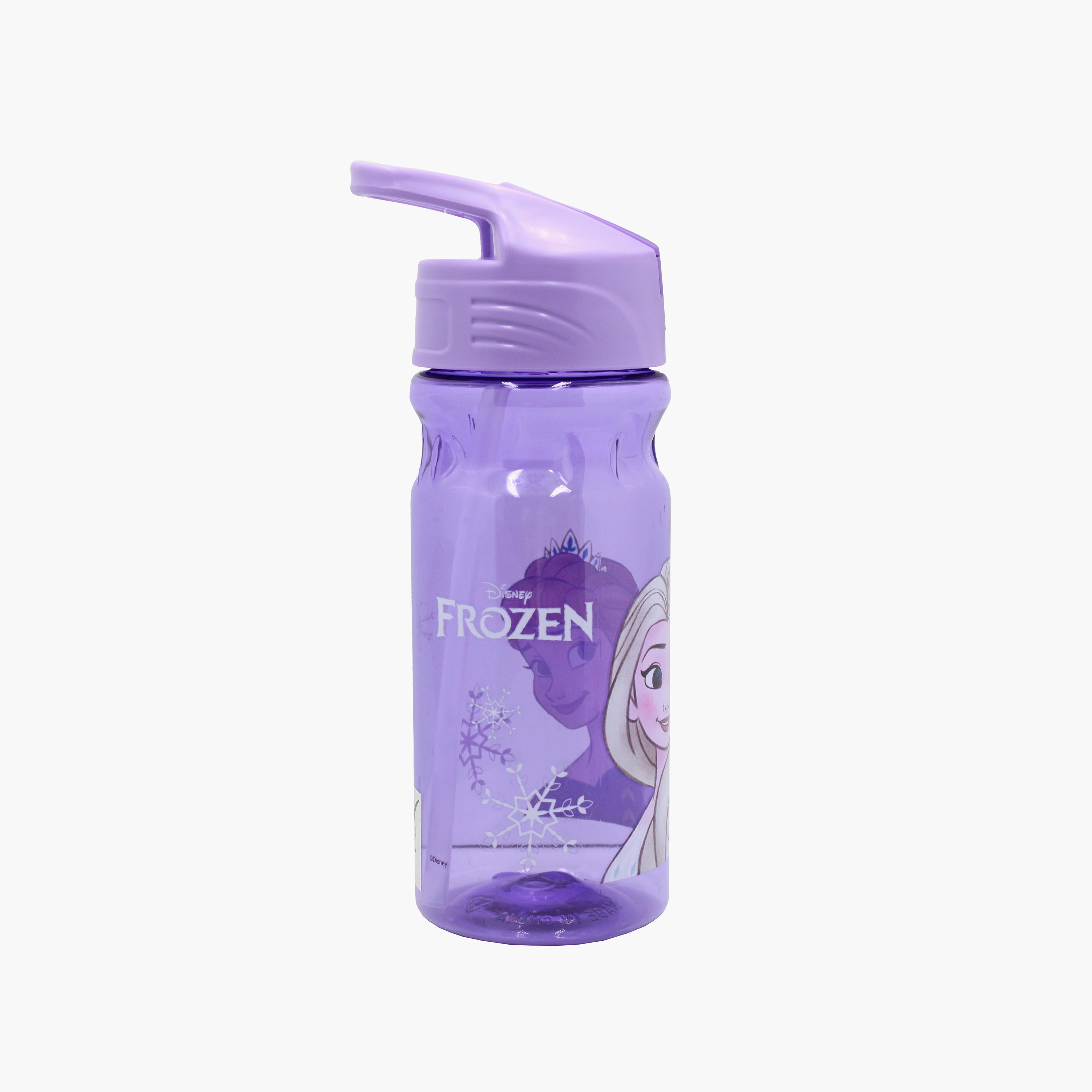 Frozen Elsa and Anna Polypropylene Water Bottle with Flip-Top Spout & Carry Handle - 600 ml-school-waterbottles-image-4