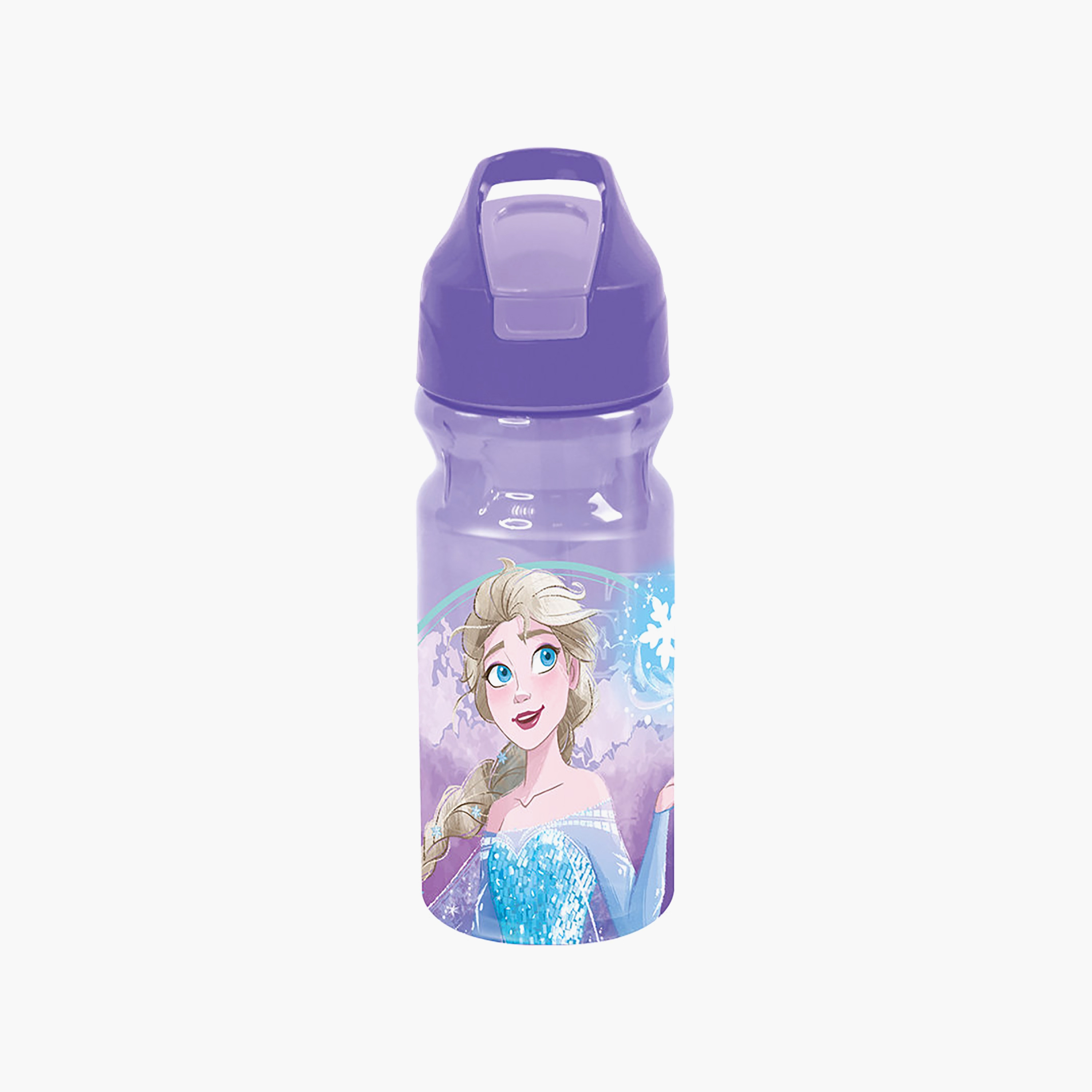 Frozen Elsa Polypropylene Water Bottle with Flip-Top Spout & Carry Handle - 600 ml-school-waterbottles-image-1