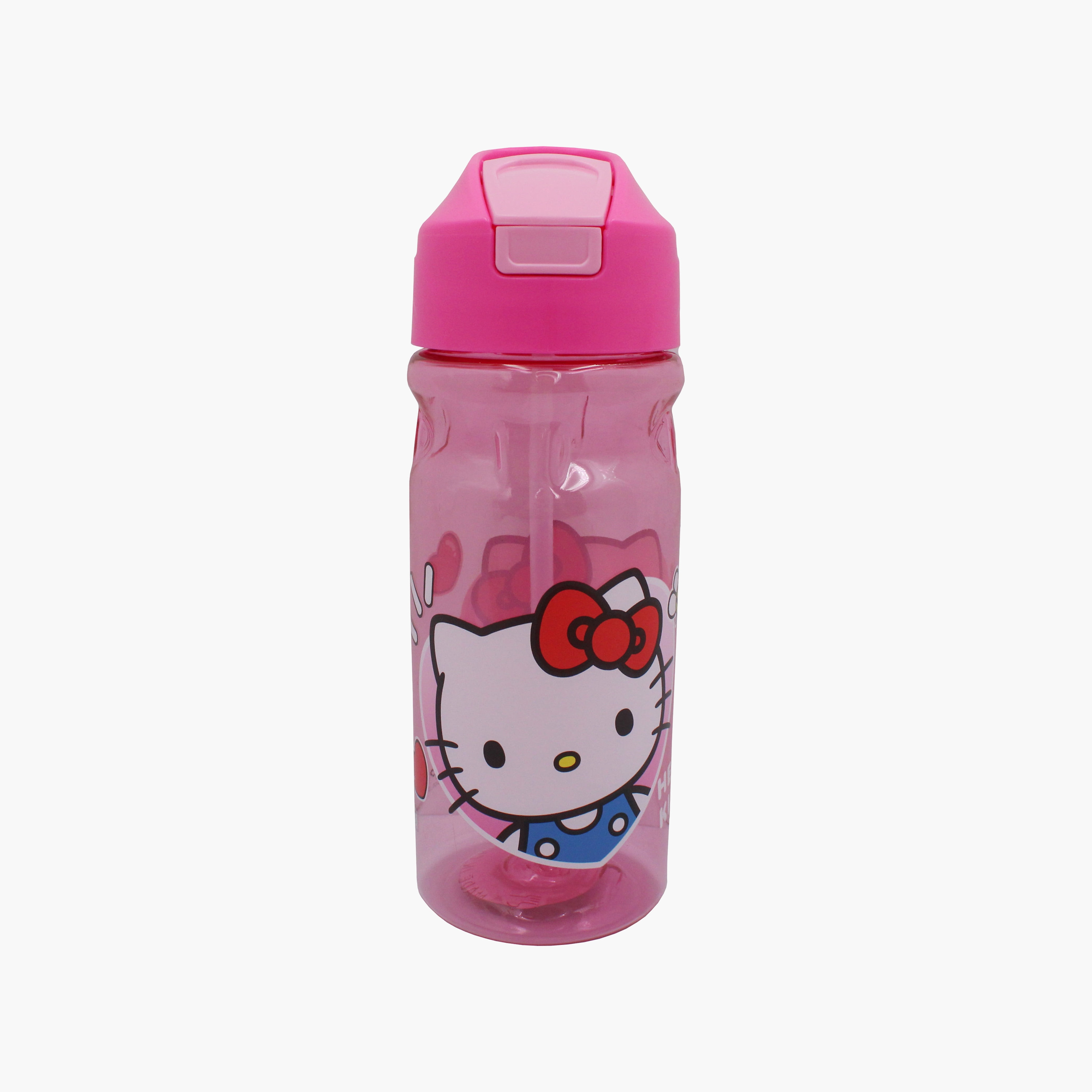 Sanrio Hello Kitty Polypropylene Water Bottle with Flip-Top Spout & Leakproof - 500 ml-school-waterbottles-image-1