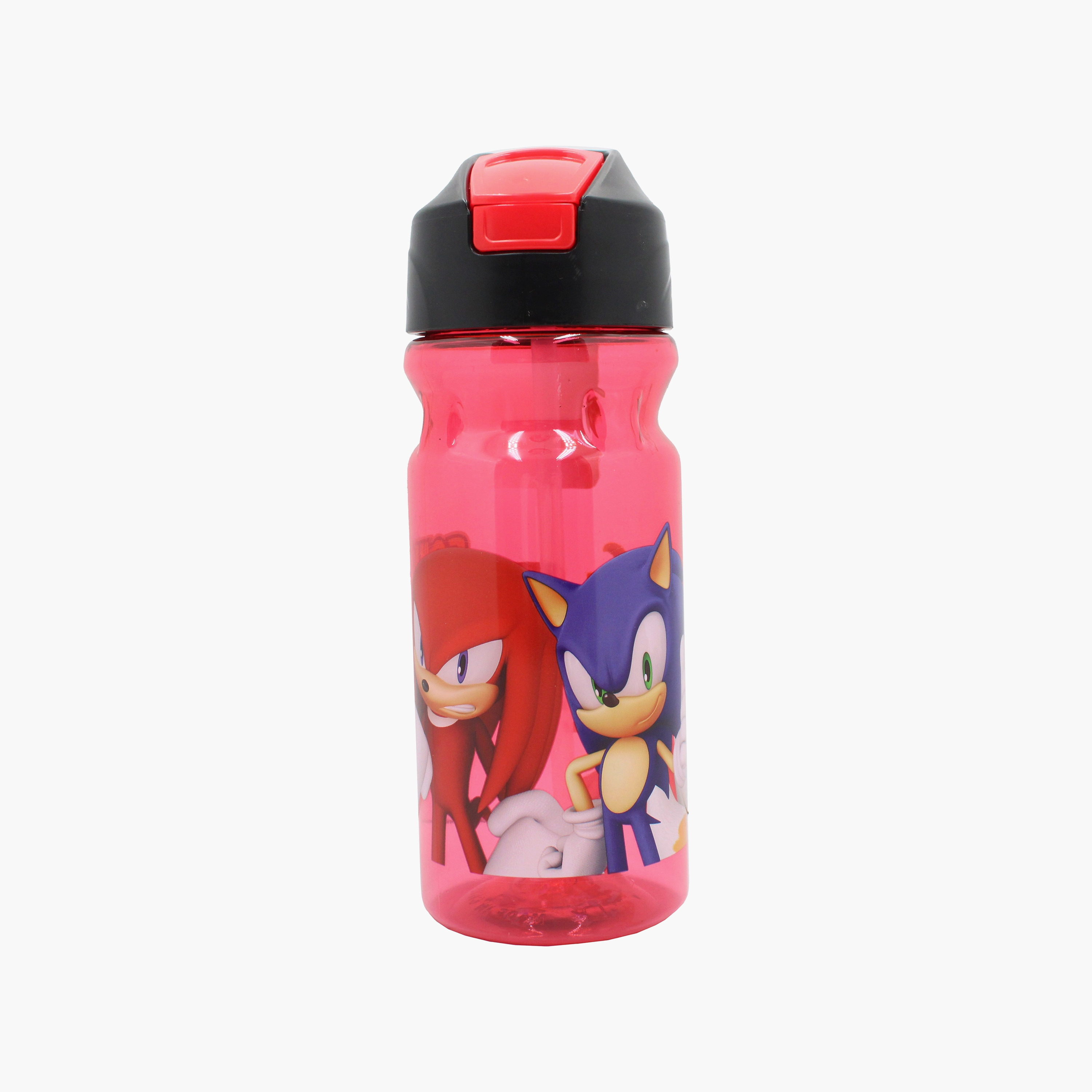 زجاجة ماء بولي بروبيلين بفوهة مصاصة قابلة للسحب ومقبض حمل برسمة سونيك - 500 مل-school-waterbottles-image-5