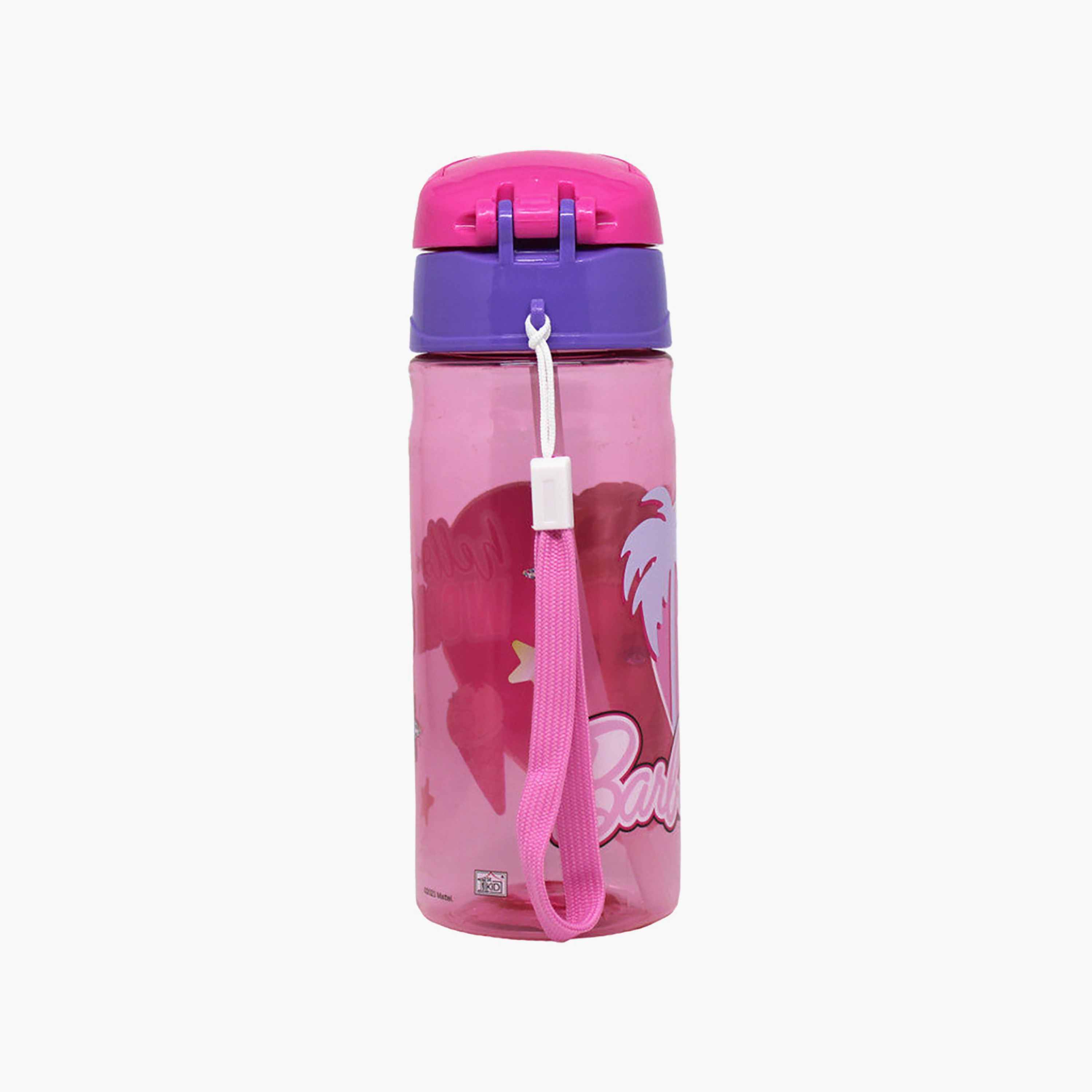 Mattel Barbie Polypropylene Water Bottle with Pop-Up Spout & Carry Strap - 500 ml-school-waterbottles-image-4