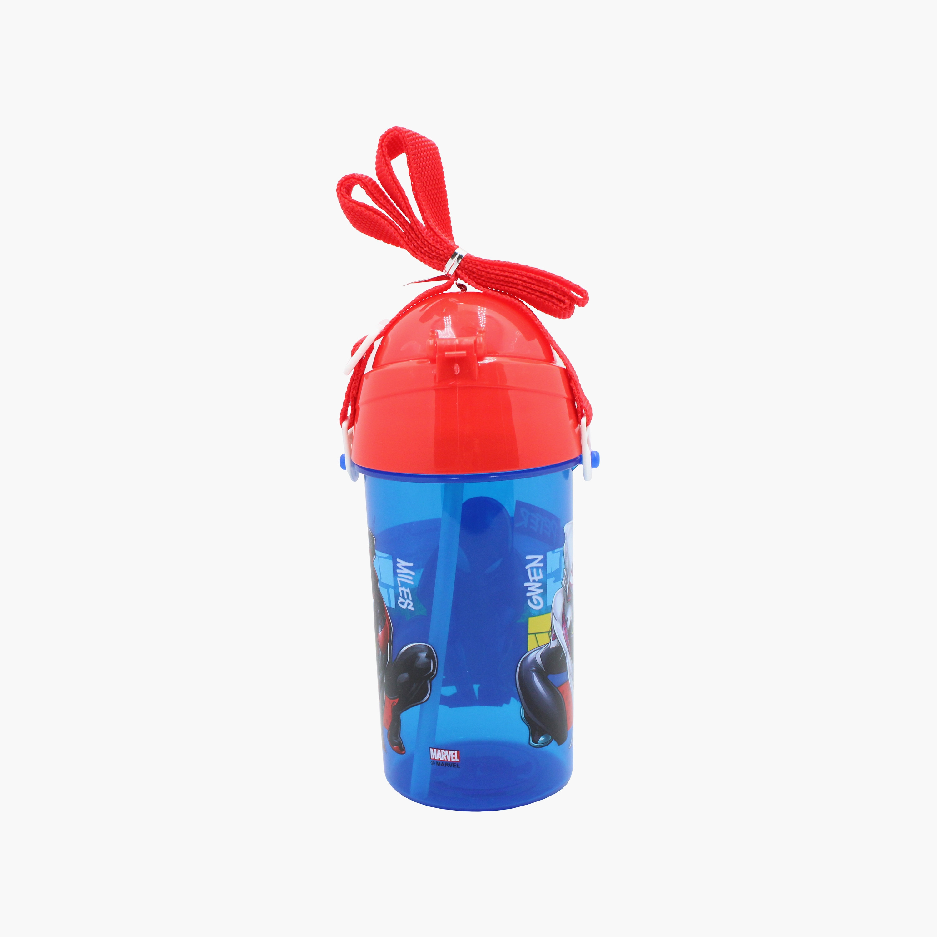 Spiderman Polypropylene Water Bottle with Pop-Up Spout & Carry Strap - 500 ml-school-waterbottles-image-3