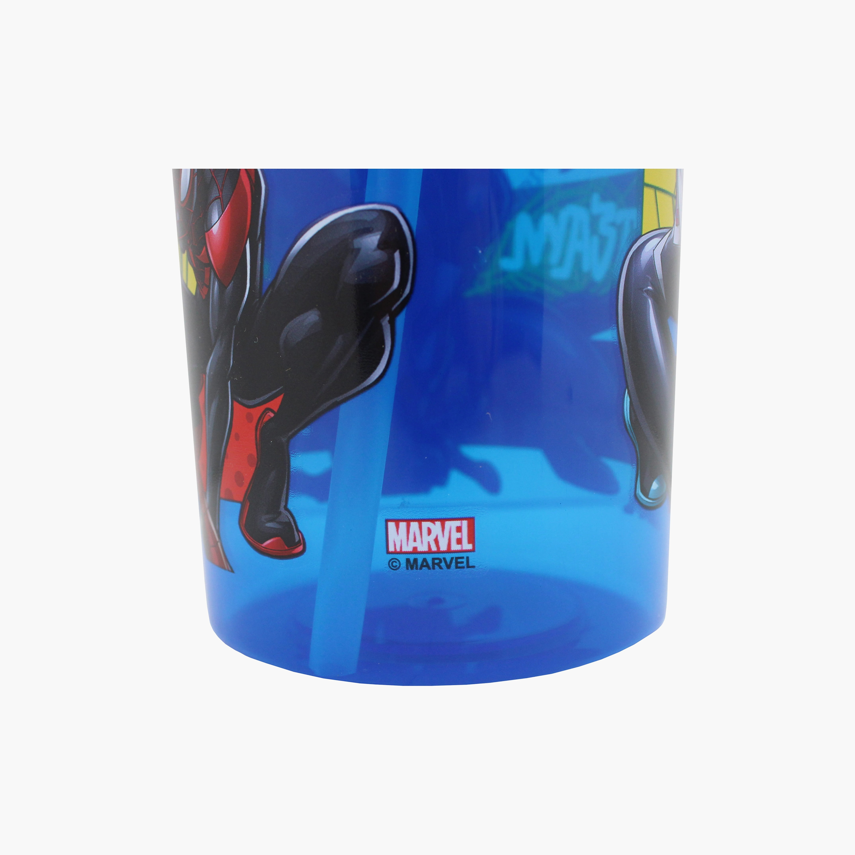 Spiderman Polypropylene Water Bottle with Pop-Up Spout & Carry Strap - 500 ml-school-waterbottles-image-5