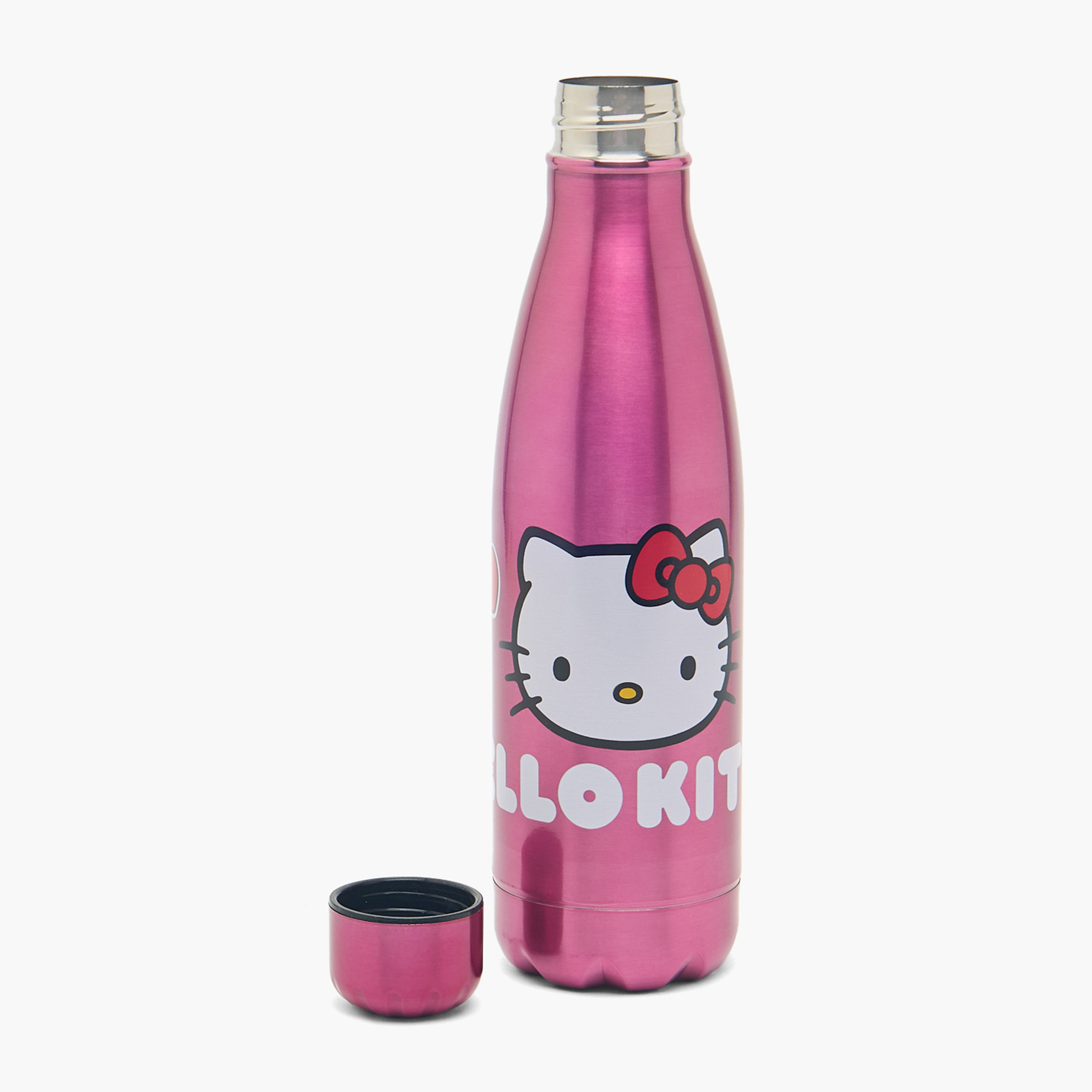 قارورة مياه ستانليس ستيل بطبعات هالو كيتي وغطاء لولبي من سانريو - 600 مل-school-waterbottles-image-2