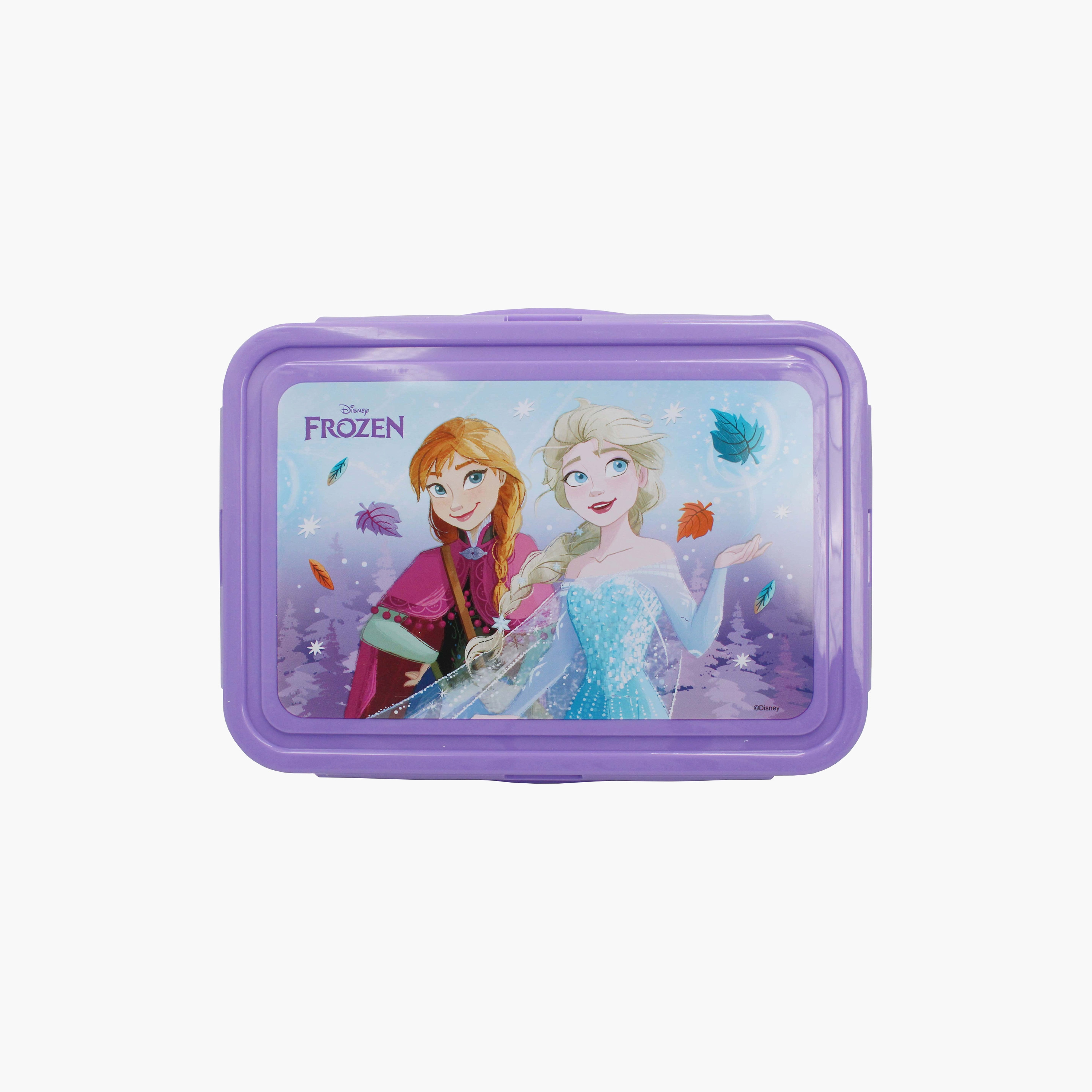 طقم حقيبة غداء ديزني فروزن قطعتين للبنات من 3 إلى 5 سنوات مع زجاجة مياه-school-lunchessentials-sets-image-4