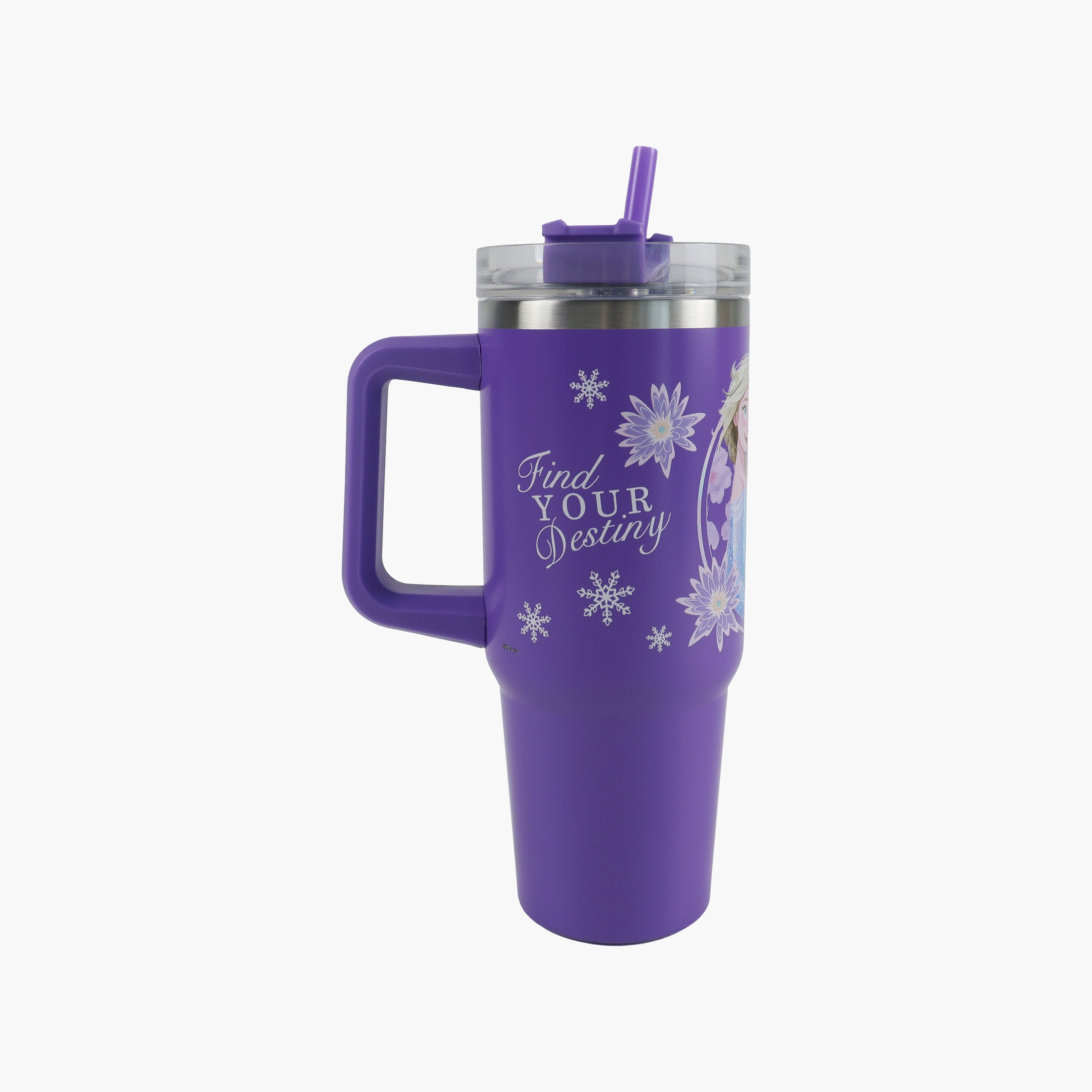 Disney Frozen Stainless Steel Tumbler with Side Handle - 887 ml-baby-feeding-mealtimeessentials-image-1