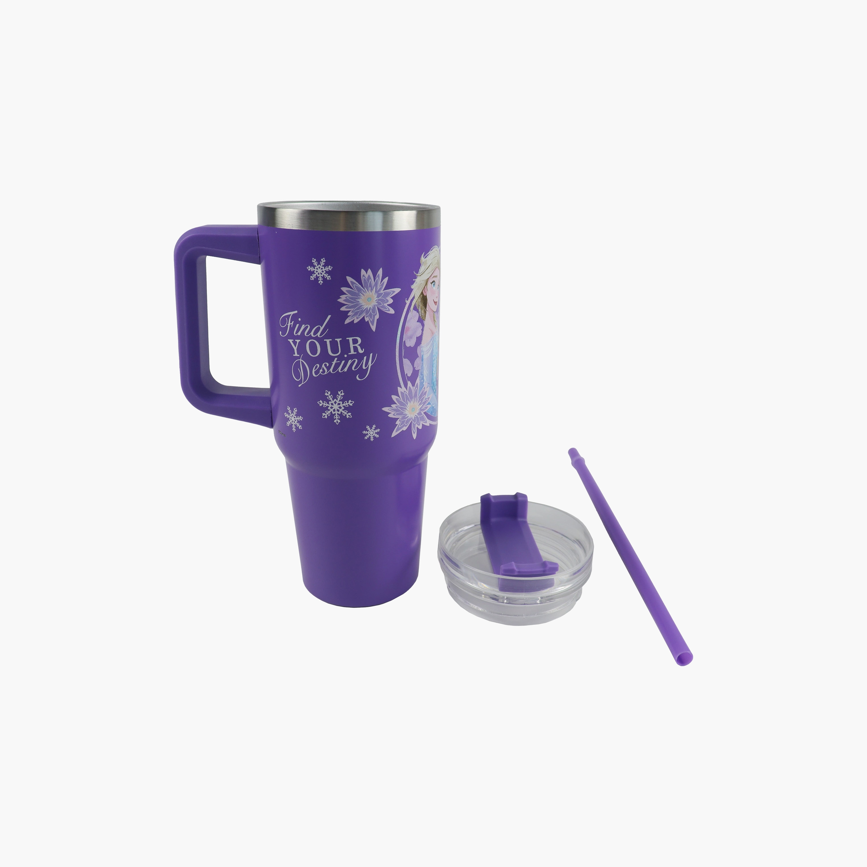 Disney Frozen Stainless Steel Tumbler with Side Handle - 887 ml-baby-feeding-mealtimeessentials-image-2