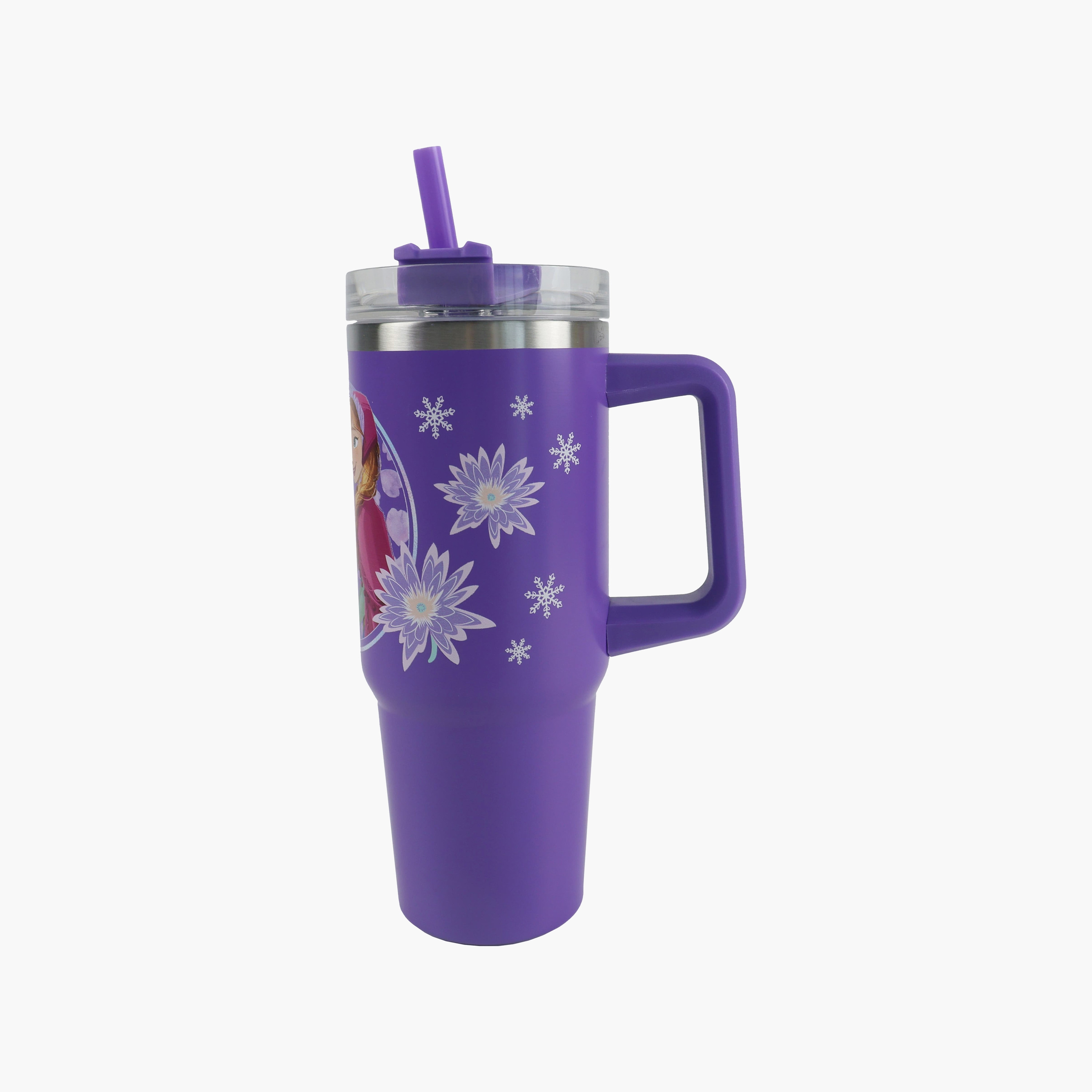 Disney Frozen Stainless Steel Tumbler with Side Handle - 887 ml-baby-feeding-mealtimeessentials-image-3
