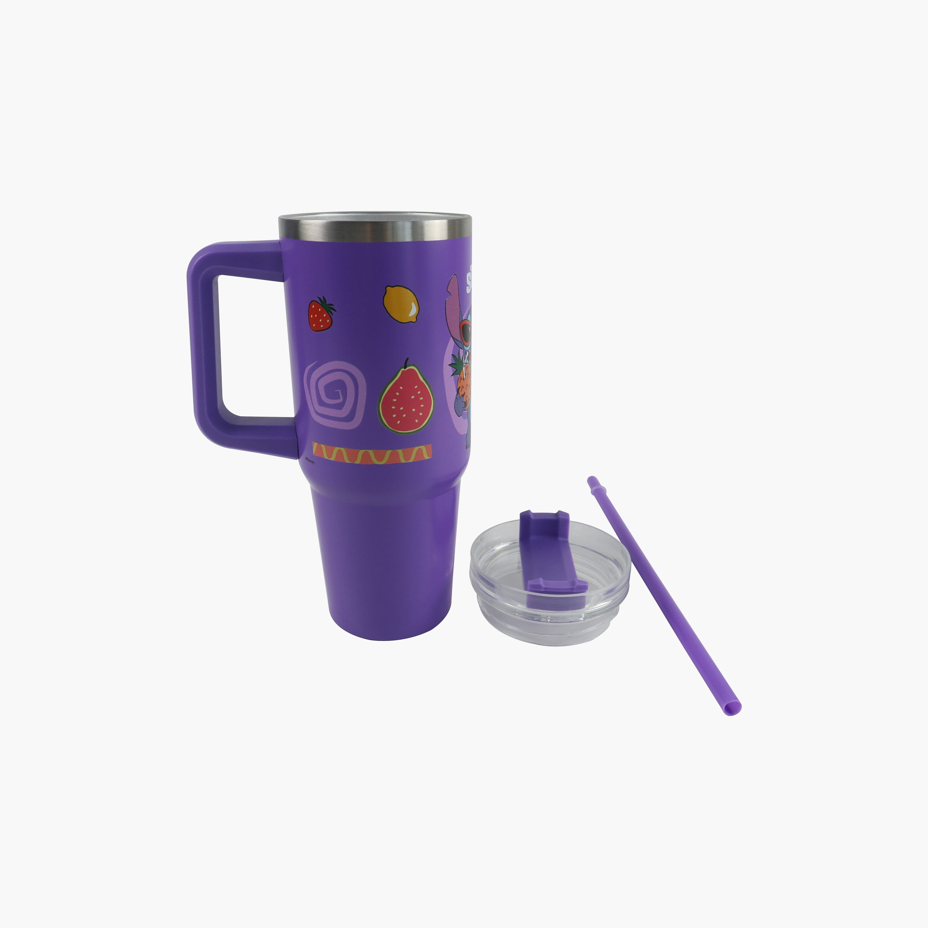 كوب (تومبلر) ستانلس ستيل ديزني ستيتش مع مقبض جانبي - 887 مل-baby-feeding-mealtimeessentials-image-2