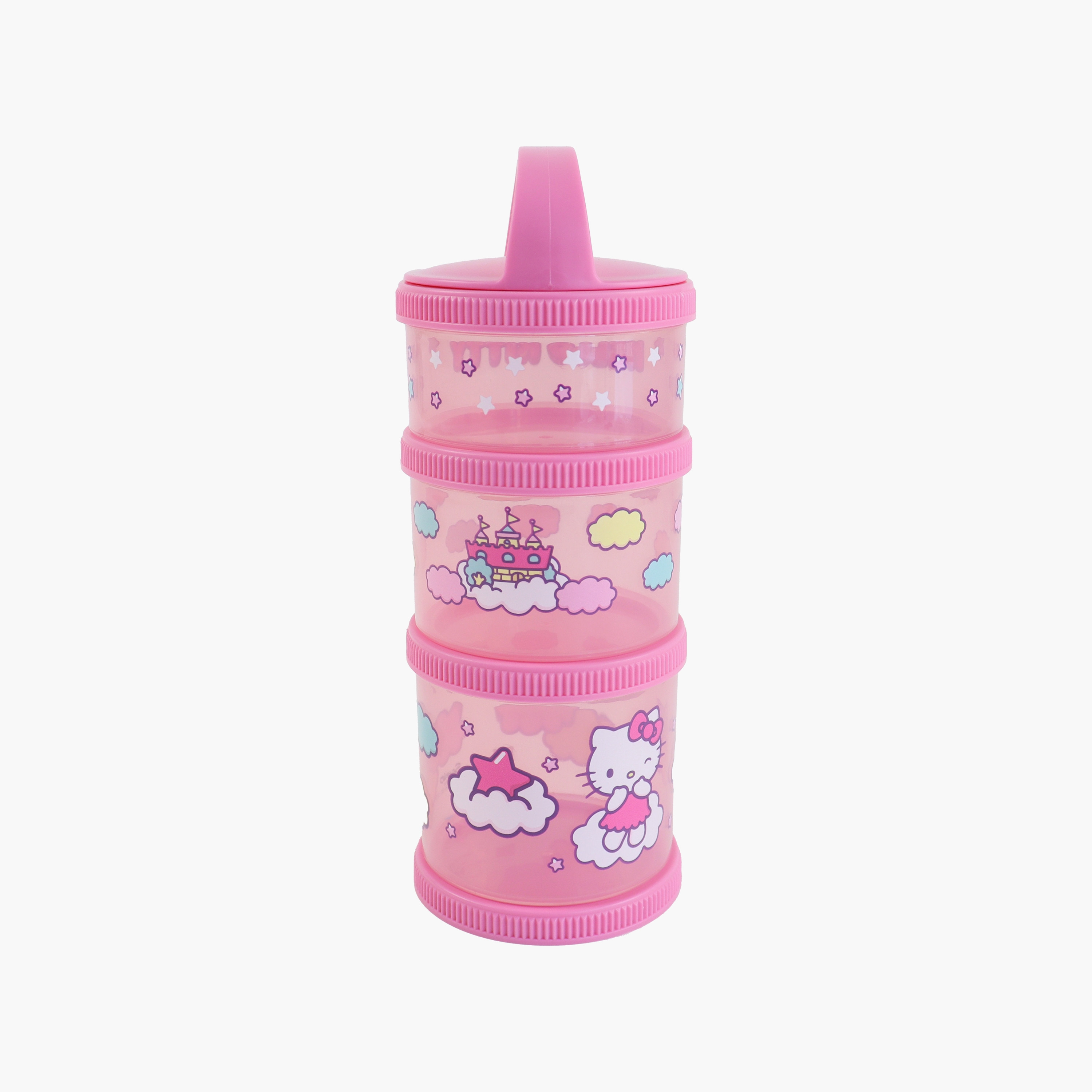 صندوق وجبات خفيفة (سناك بوكس) سانريو هيلو كيتي 3 قطع مع مقبض حمل-baby-feeding-mealtimeessentials-image-3