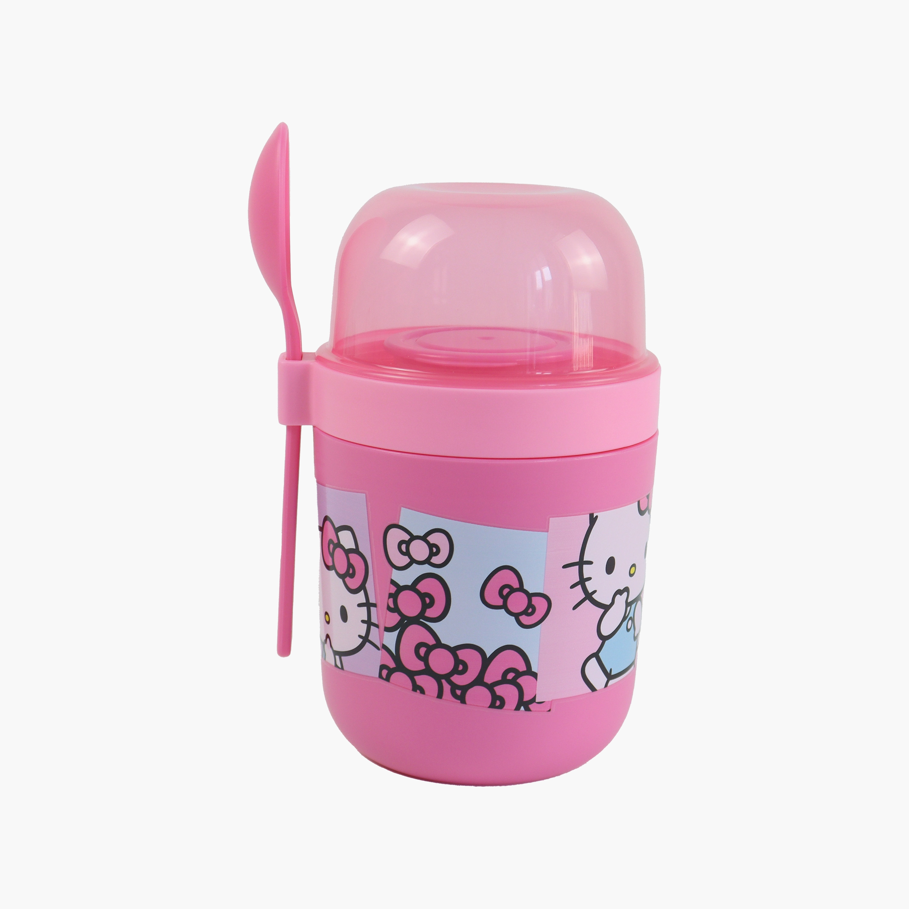 وعاء حفظ طعام معزول (حافظة حرارية) هيلو كيتي للبنات مع ملعقة-school-lunchessentials-lunchboxes-image-2
