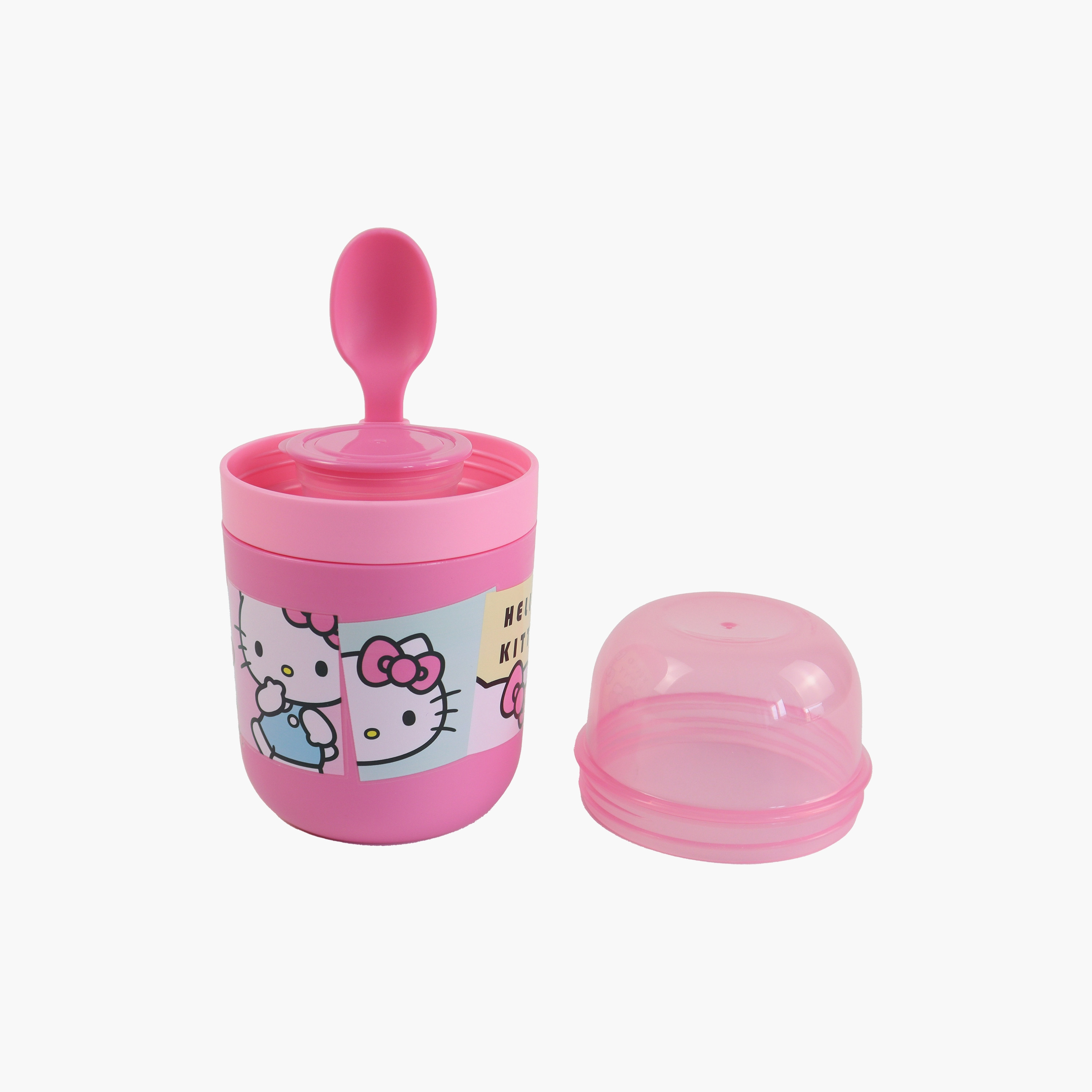 وعاء حفظ طعام معزول (حافظة حرارية) هيلو كيتي للبنات مع ملعقة-school-lunchessentials-lunchboxes-image-5
