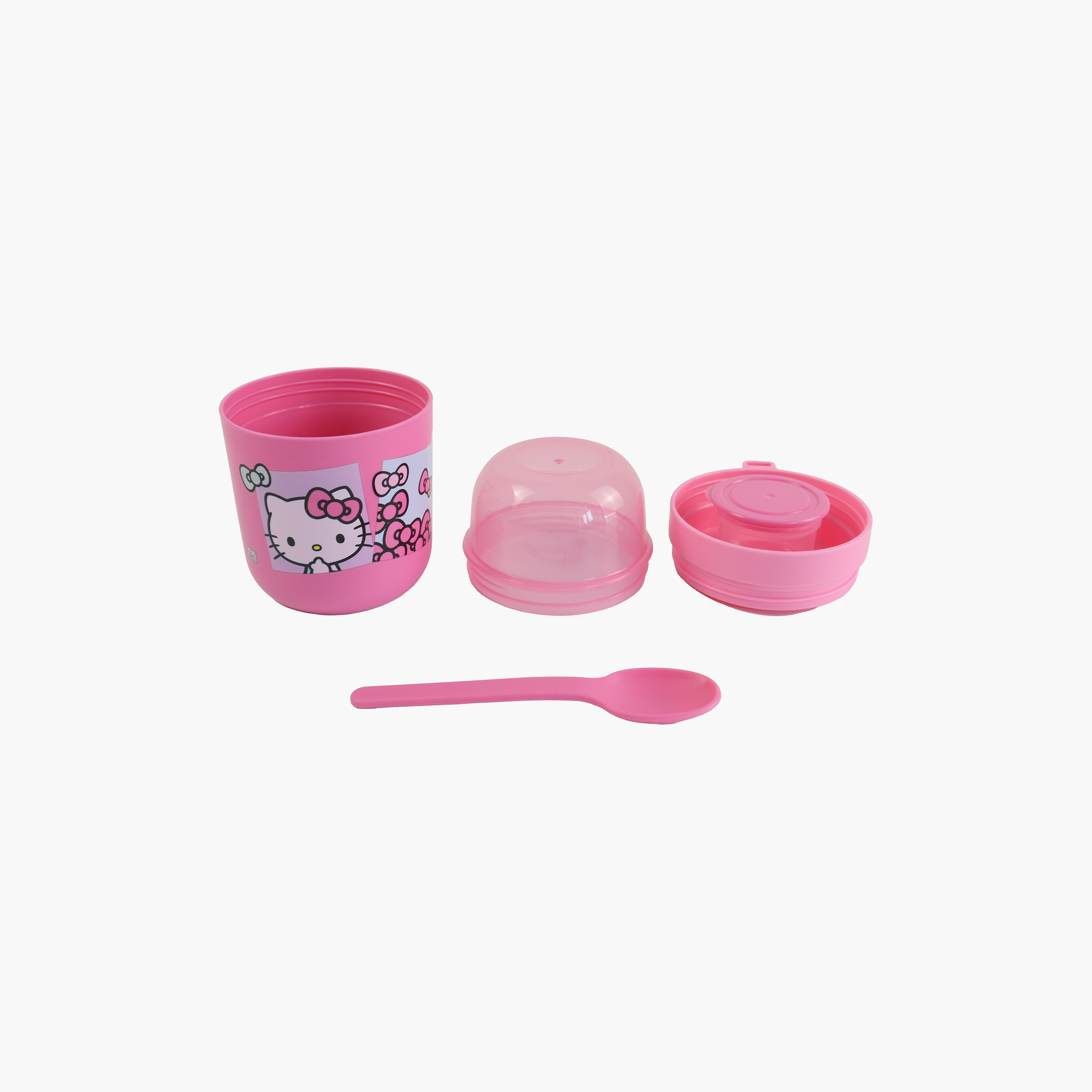 وعاء حفظ طعام معزول (حافظة حرارية) هيلو كيتي للبنات مع ملعقة-school-lunchessentials-lunchboxes-image-6