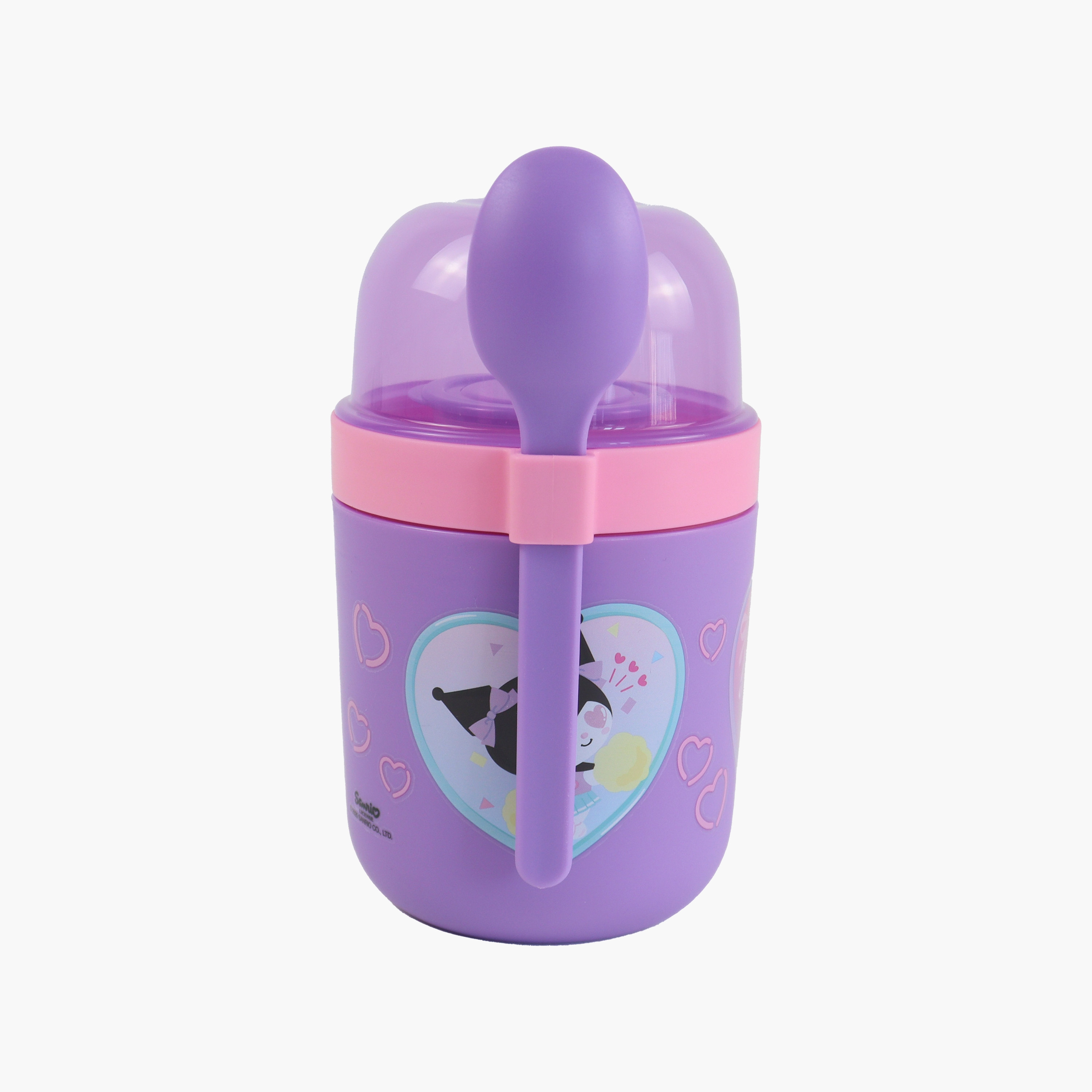 Kuromi Insulated Food Jar for Girls with Spoon-school-lunchessentials-lunchboxes-image-3