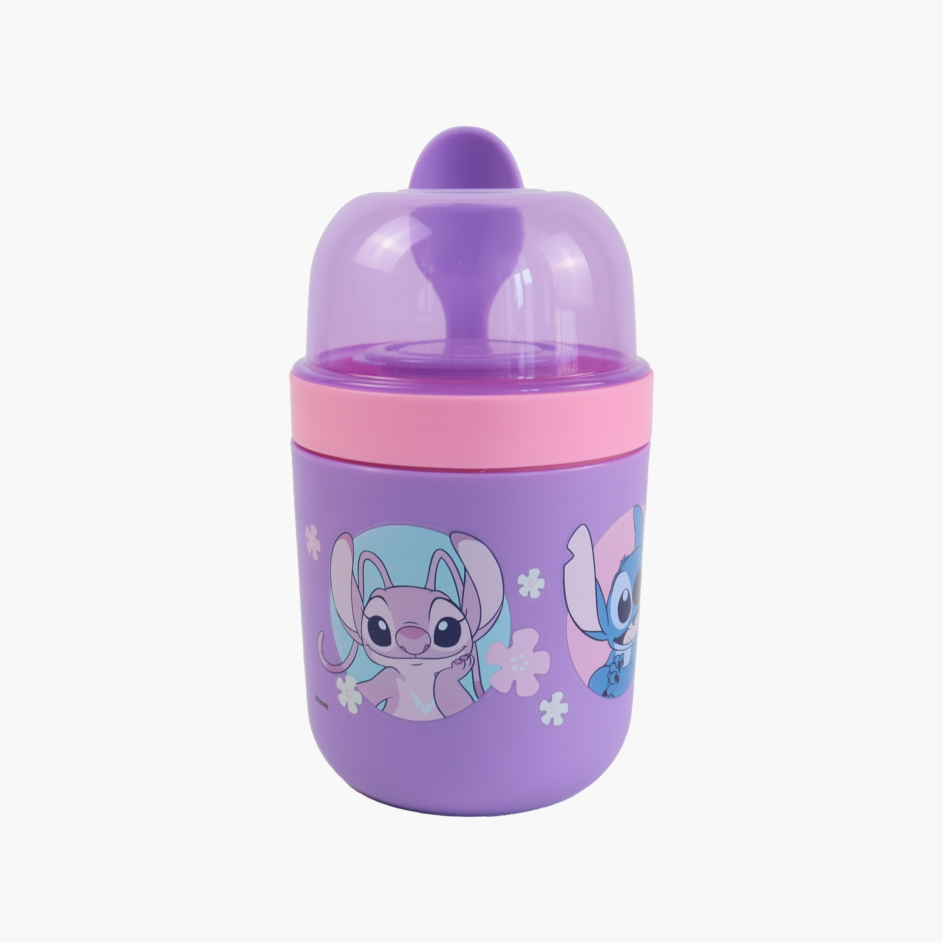 وعاء حفظ طعام معزول (حافظة حرارية) ستيتش للبنات مع ملعقة-school-lunchessentials-lunchboxes-image-1