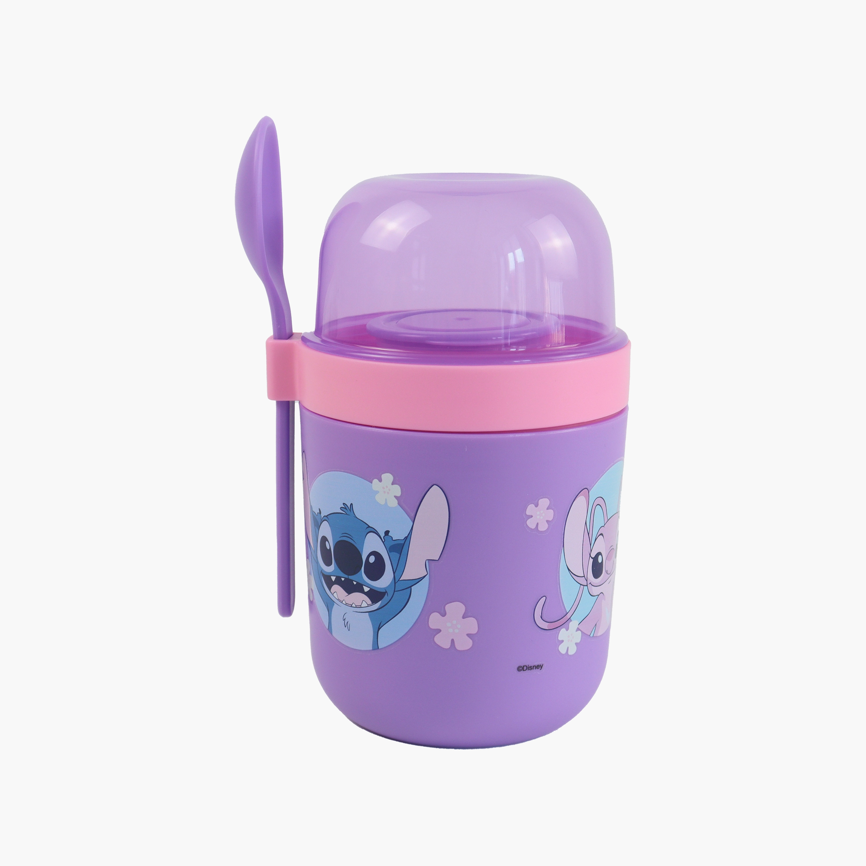 وعاء حفظ طعام معزول (حافظة حرارية) ستيتش للبنات مع ملعقة-school-lunchessentials-lunchboxes-image-4