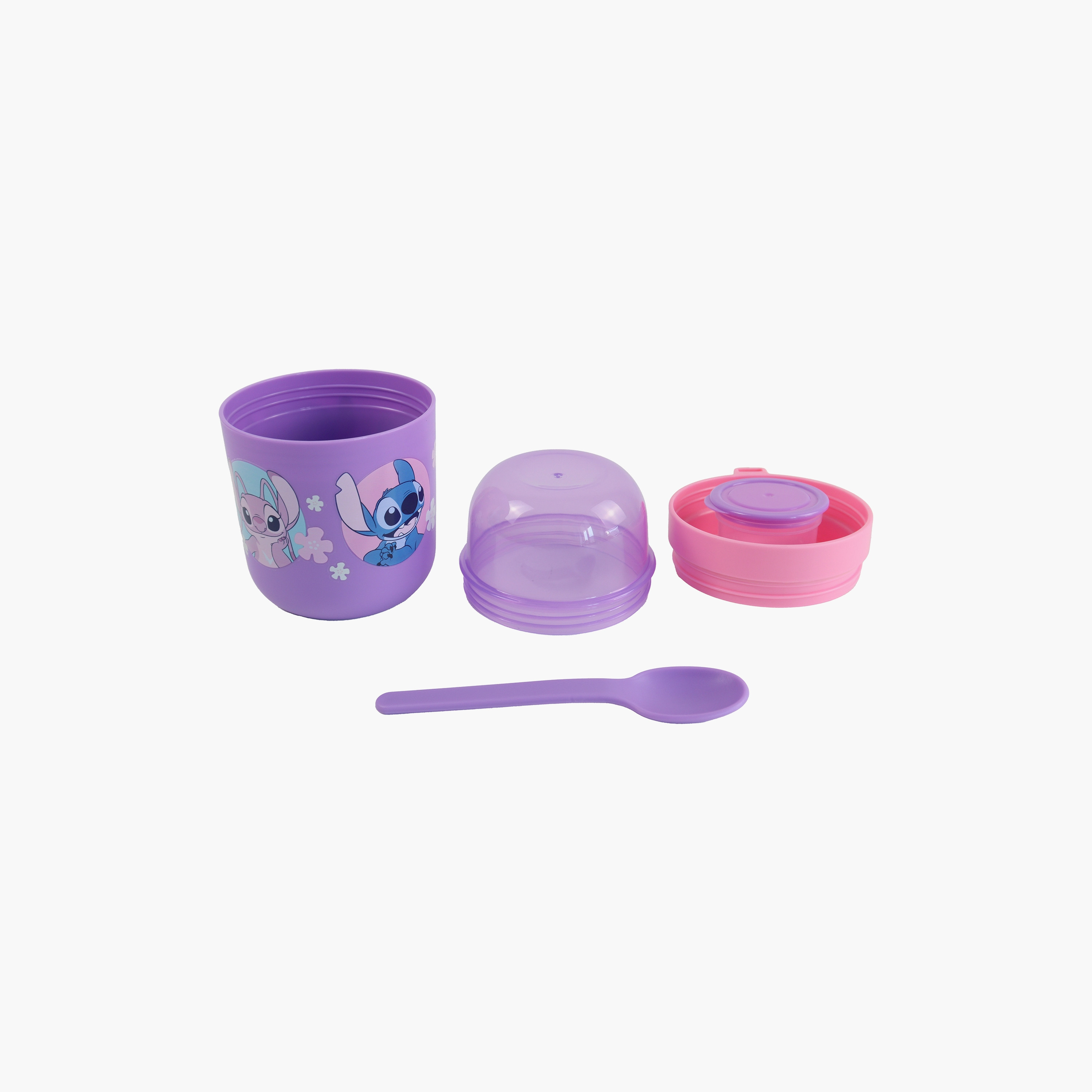وعاء حفظ طعام معزول (حافظة حرارية) ستيتش للبنات مع ملعقة-school-lunchessentials-lunchboxes-image-7