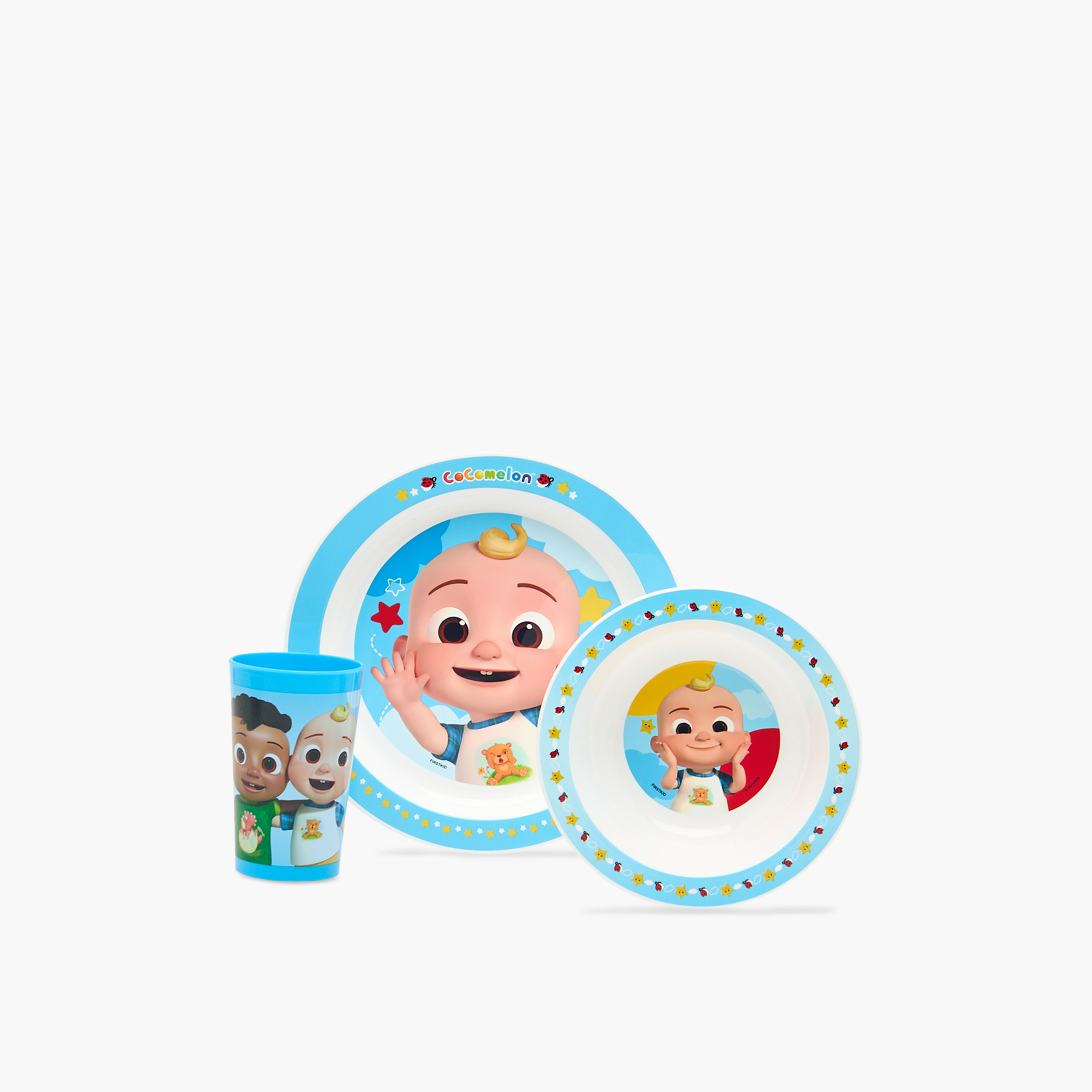 Cocomelon Mealtime Set with Plate, Bowl and Tumbler, Drop-Resistant-baby-feeding-mealtimeessentials-image-1