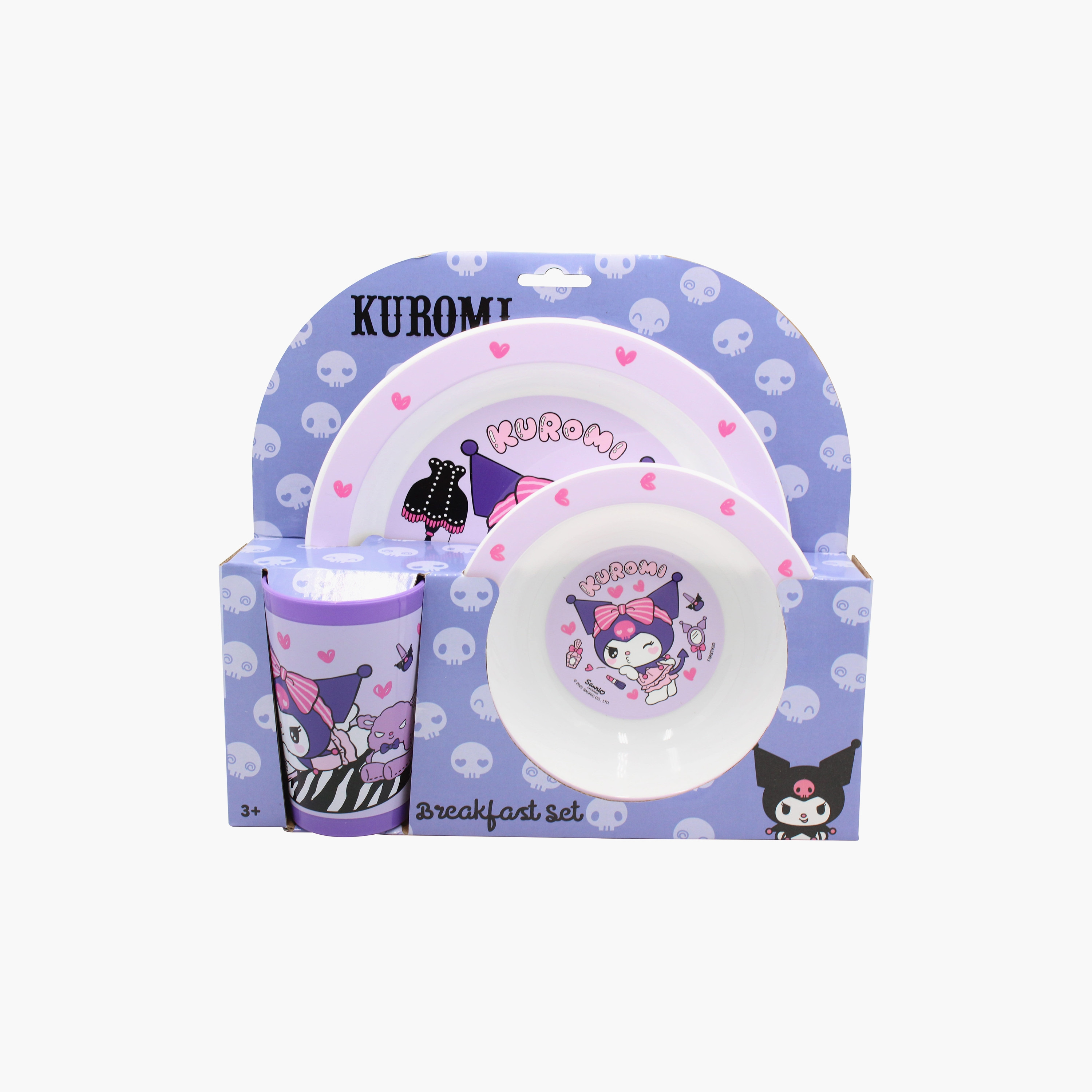 Kuromi 3-Piece Kuromi Mico Breakfast Set with Microwave Safe-baby-feeding-mealtimeessentials-image-3